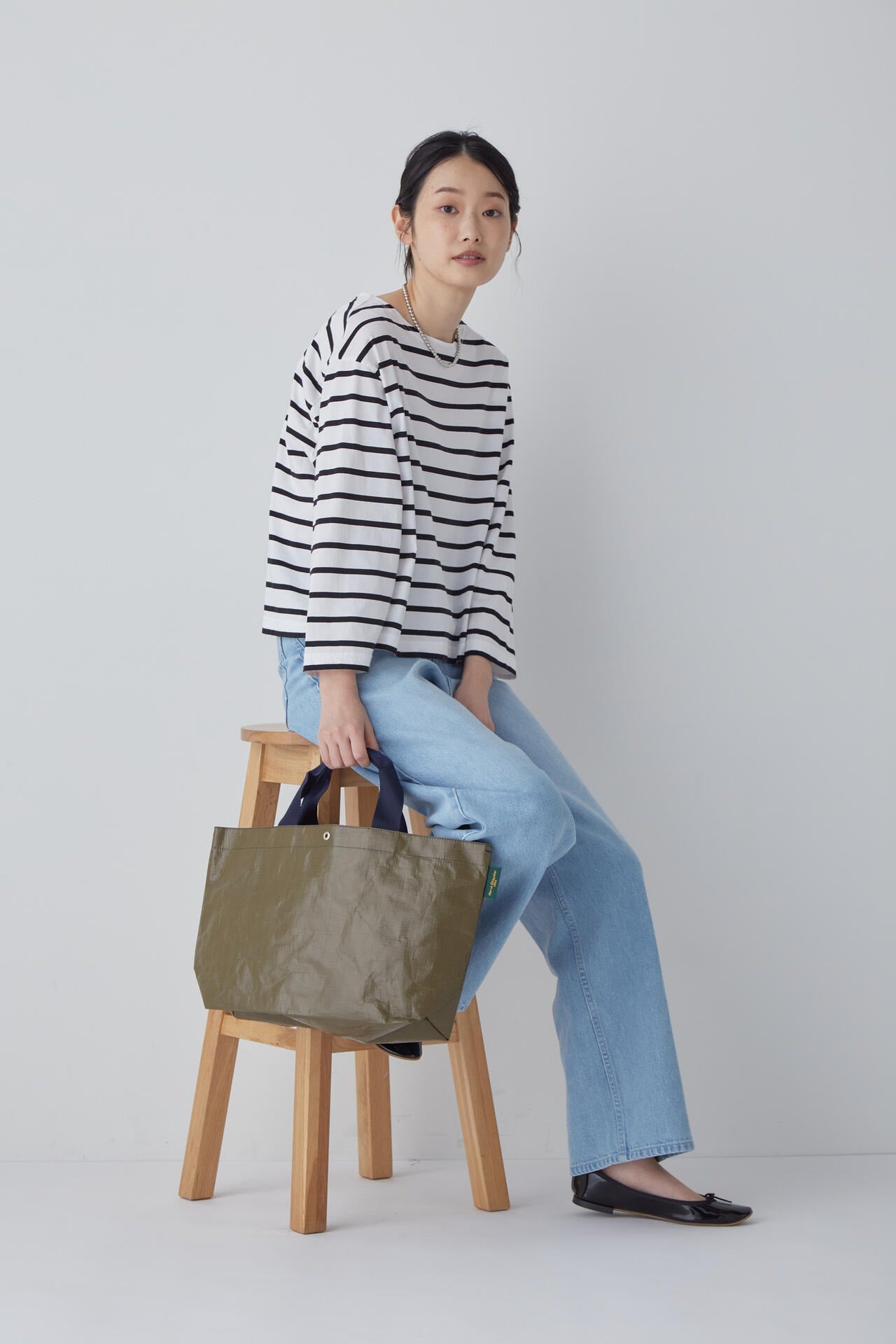 Ｈｅｒｖｅ　Ｃｈａｐｅｌｉｅｒバイカラートートバッグ