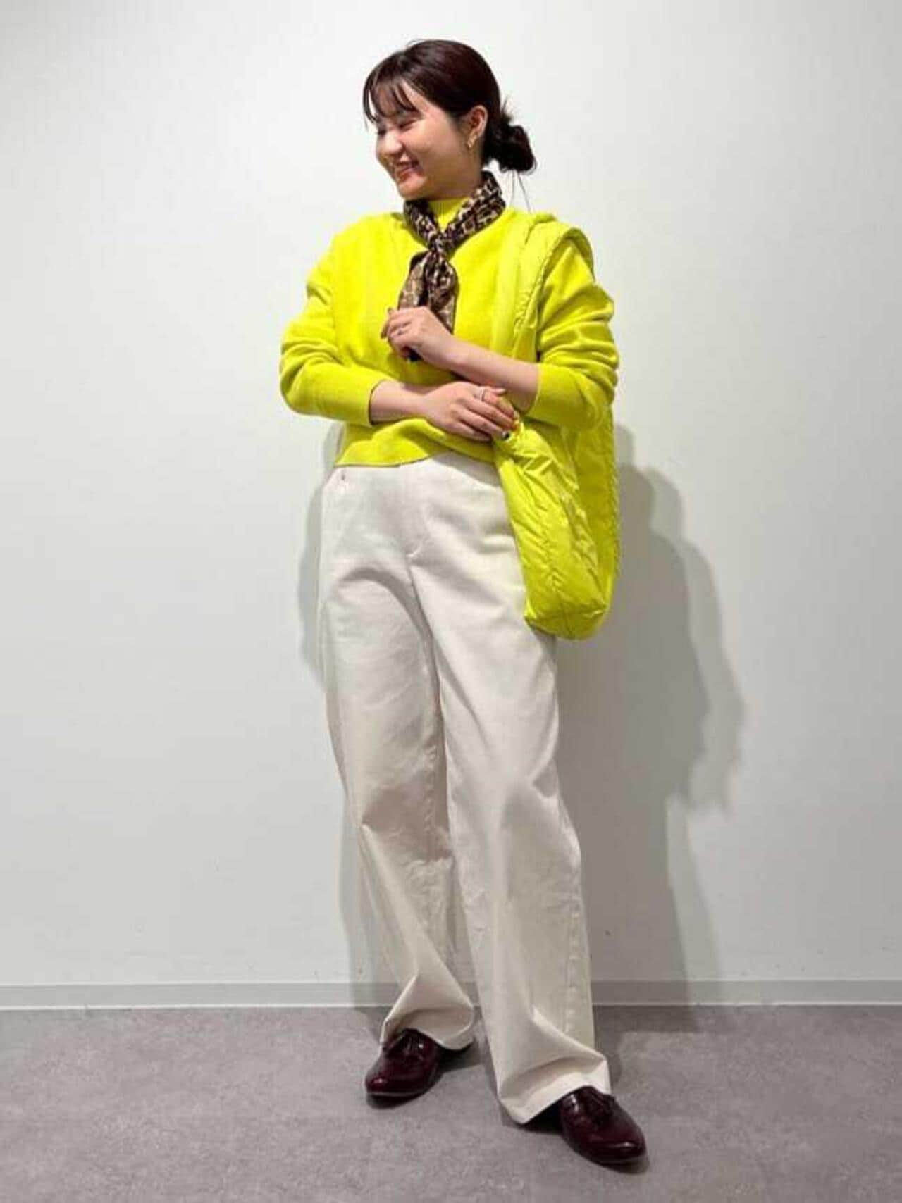 manipuri】レオパード柄シルクスカーフ | human woman（ヒューマン