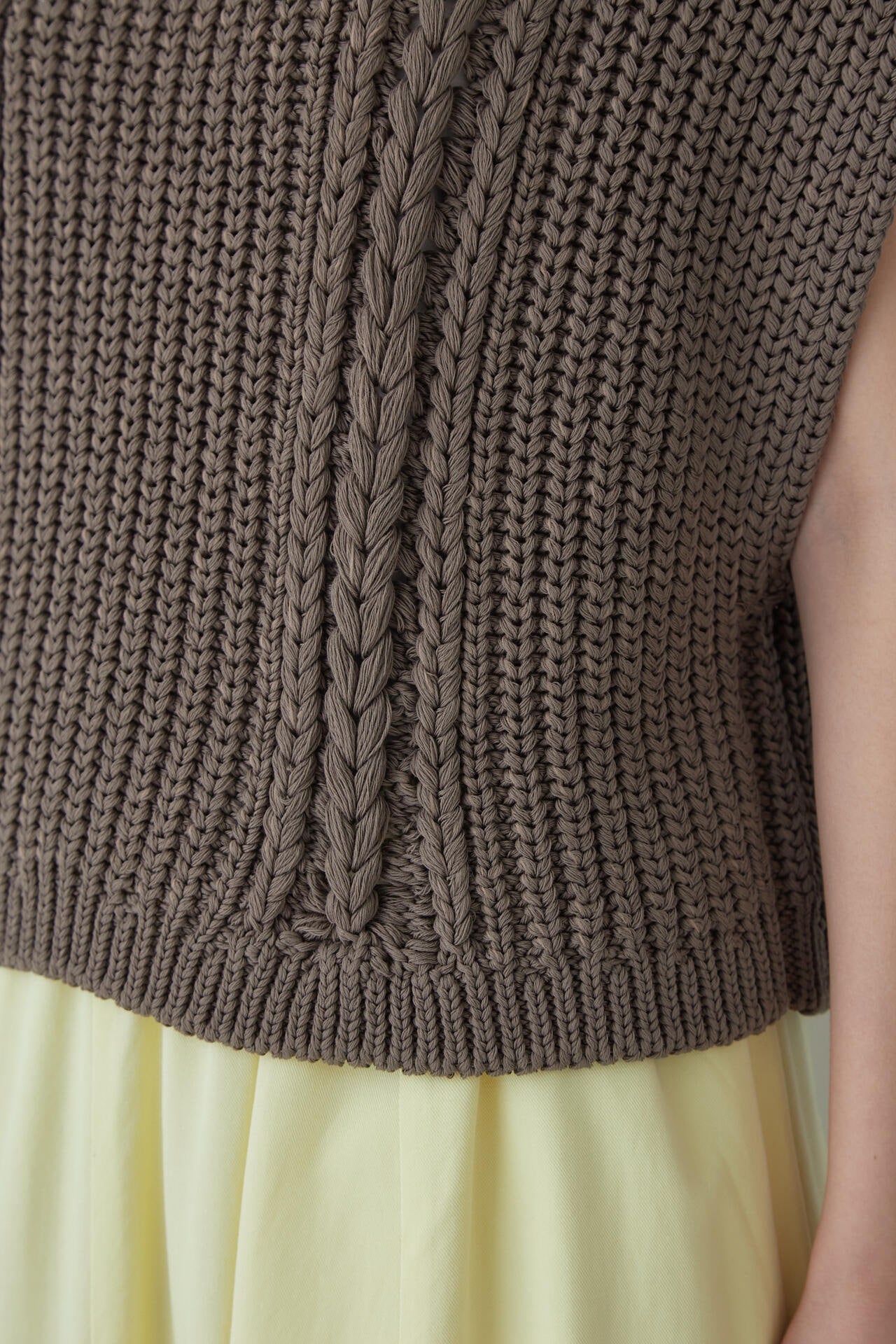 Gg】オーガニックコットン片畦ベスト | human woman（ヒューマン