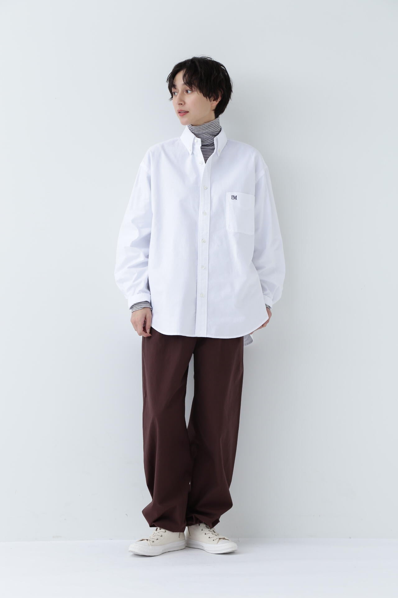 PARROTT CANVASコラボ】 ボタンダウンシャツ | human woman