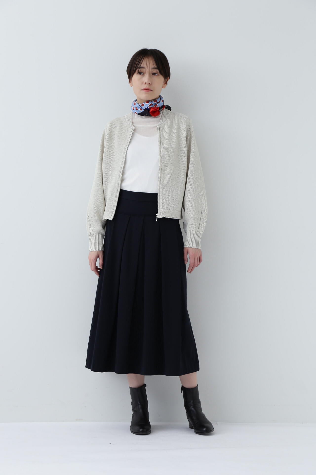 T/Cプレーティングタックスカート | human woman（ヒューマンウーマン