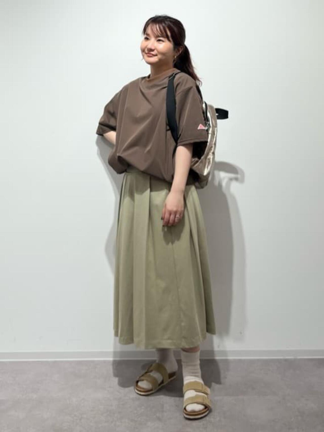 T/Cプレーティングタックスカート | human woman（ヒューマンウーマン