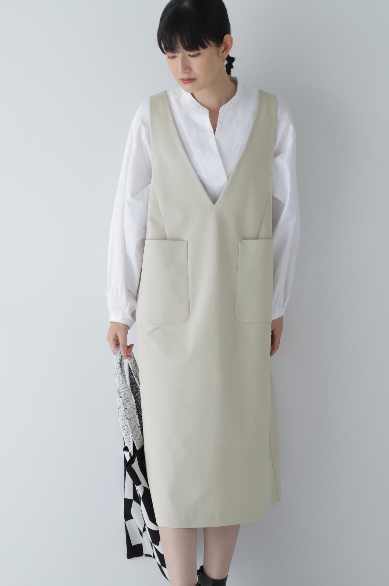 ストレッチポンチジャンパースカート | human woman（ヒューマン