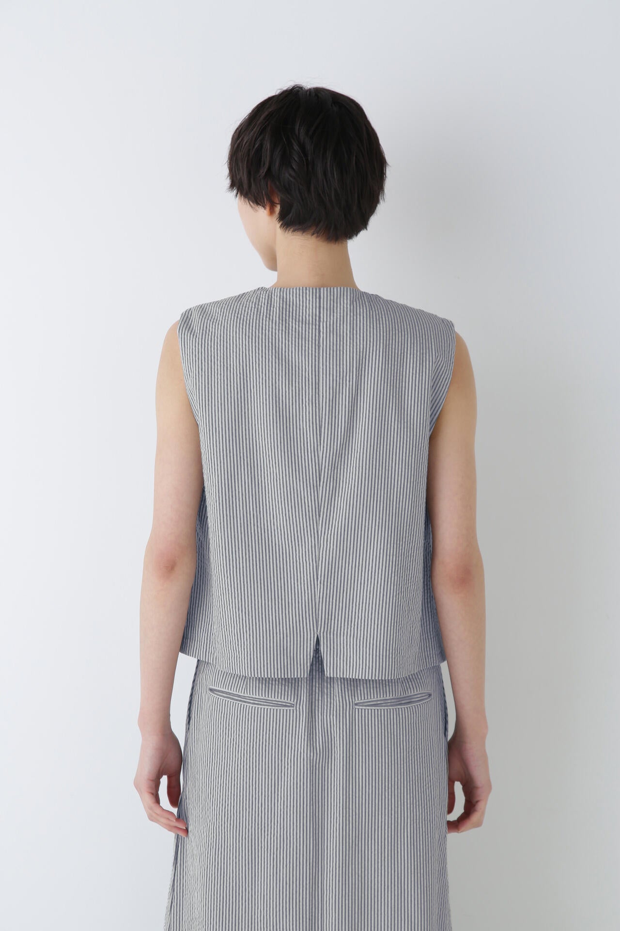 ヒューマンウーマン（human woman）/◆サッカーストライプベスト サッカーストライプベスト | human woman（ヒューマンウーマン