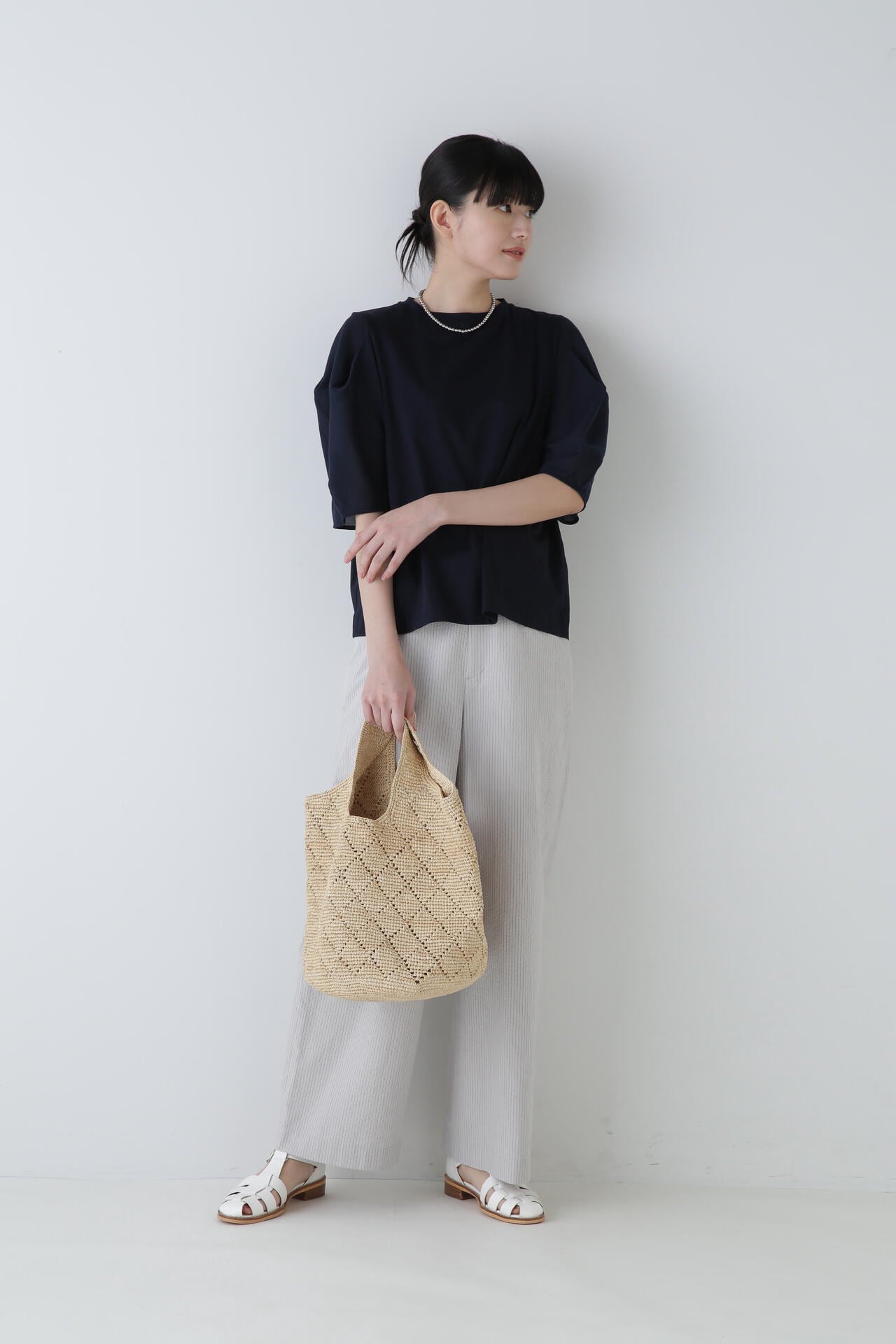 袖布帛ドッキングプルオーバー | human woman（ヒューマン