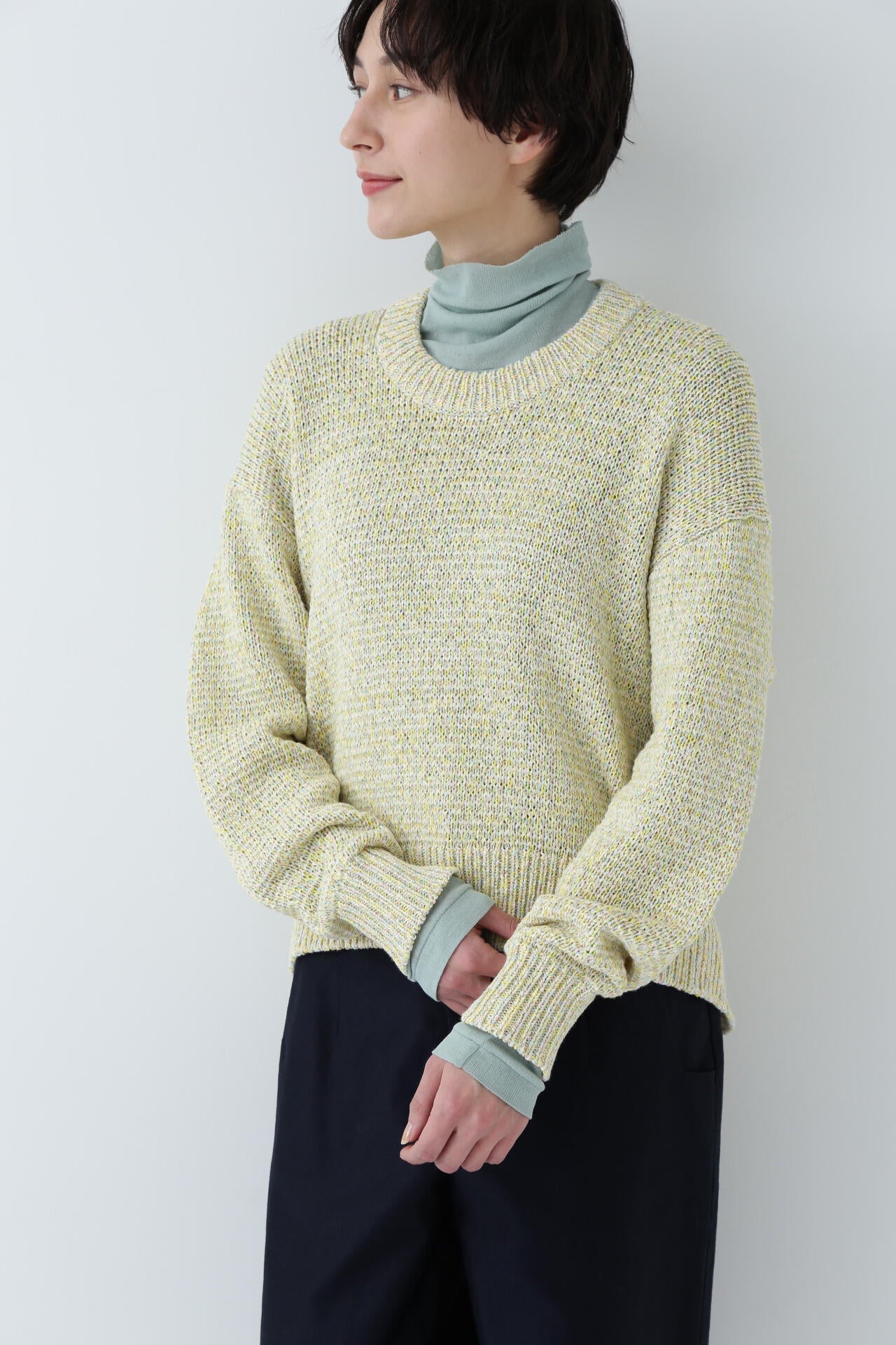 カラーミックスニット | human woman（ヒューマンウーマン） ｜【公式