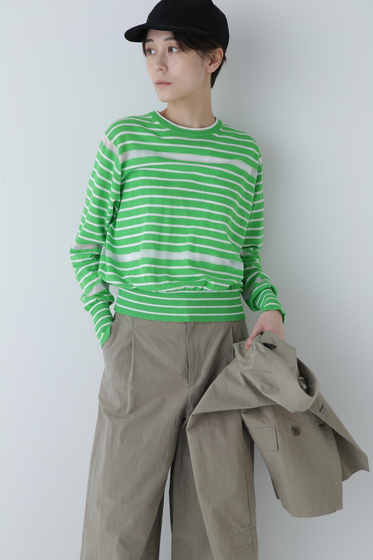 シアーボーダーニット | human woman（ヒューマンウーマン） ｜【公式