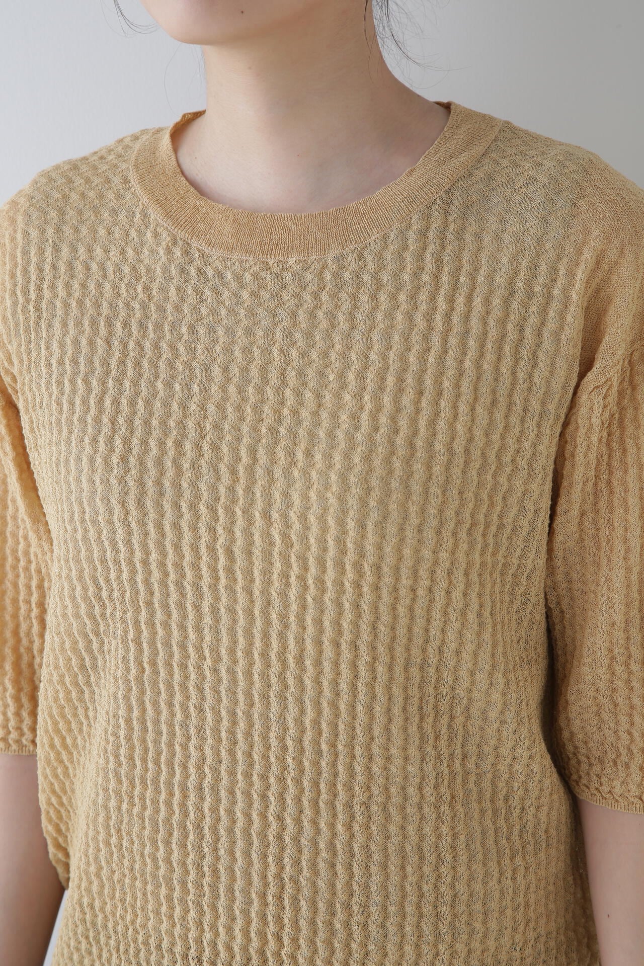 ウエーブニットTシャツ | human woman（ヒューマンウーマン