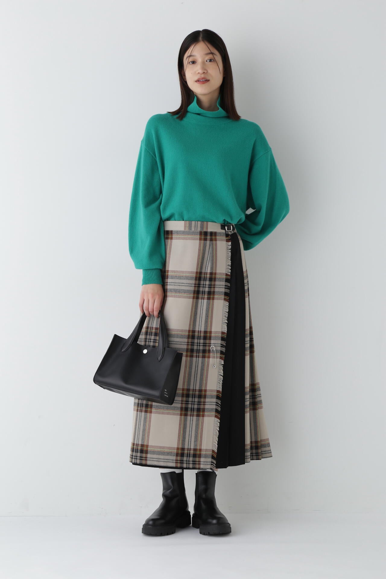 O'NEIL OF DUBLINのhuman woman別注キルトラップスカート WEB・一部店舗限定】【O'NEIL OF DUBLIN】キルトスカート