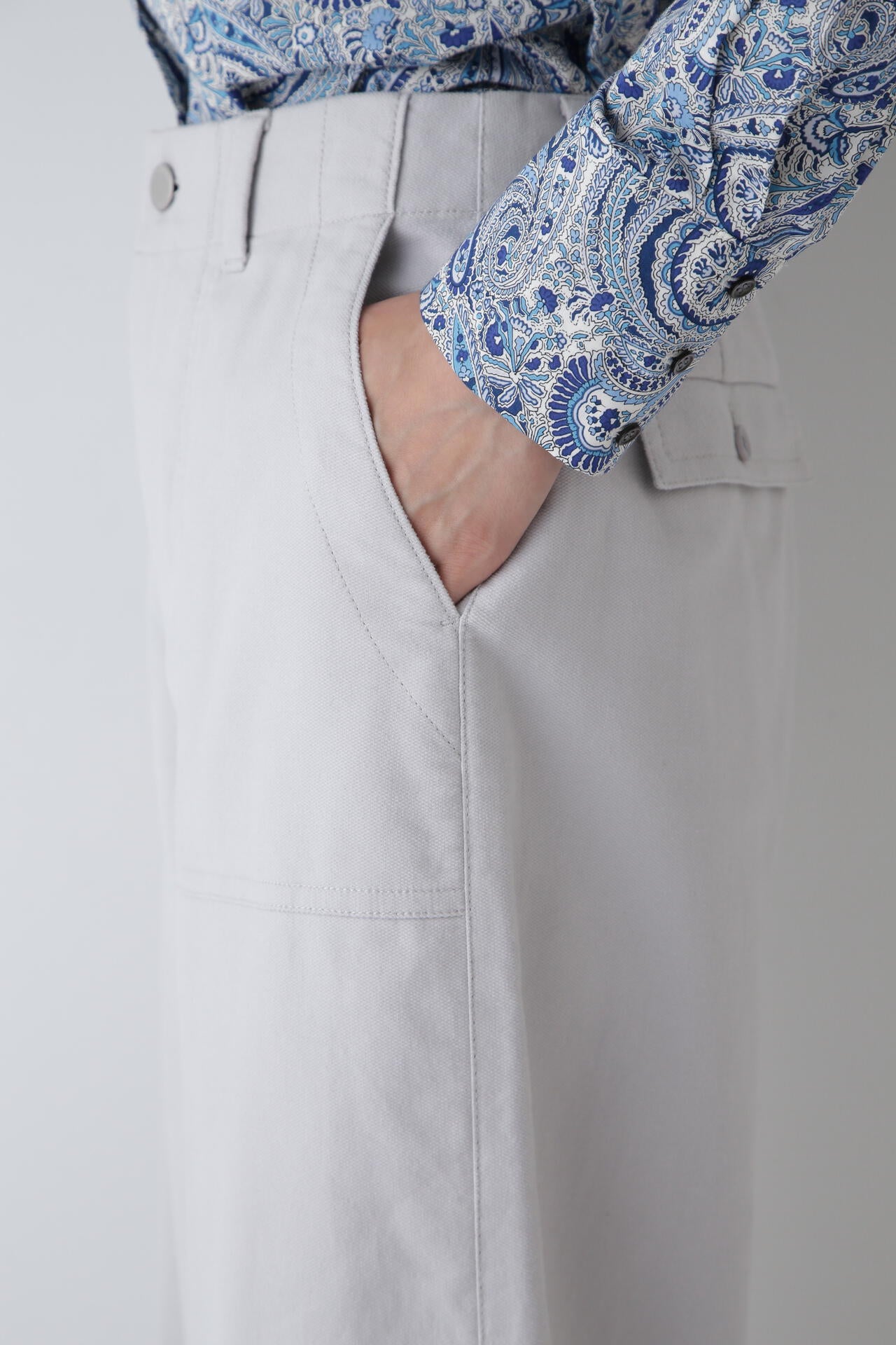 WEB限定サイズ】エアリードットコードセミワイドパンツ | human