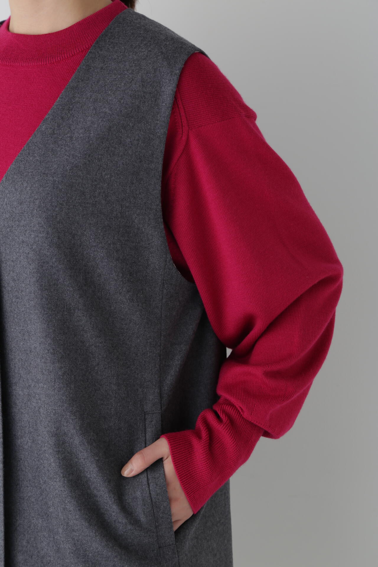 ライトフラノジップジレ | human woman（ヒューマンウーマン