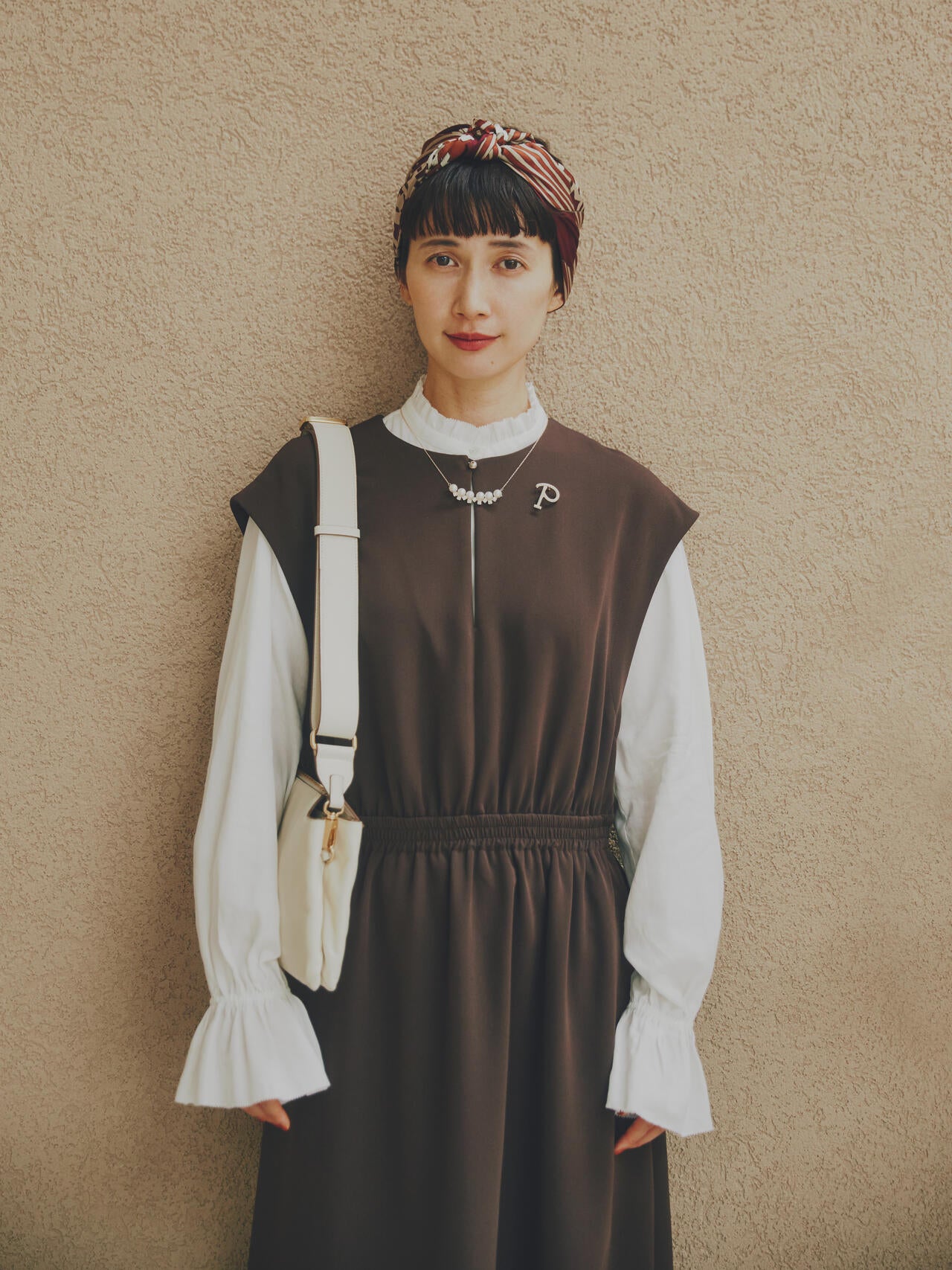 WEB限定サイズ】【kazumiコラボ】ダブルクロスノースリーブワンピース