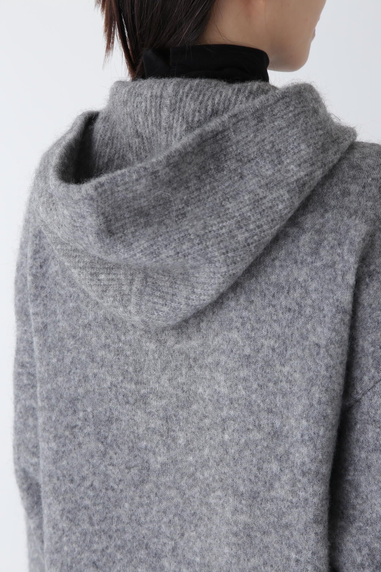 モヘア混フーディーニットワンピース | human woman（ヒューマン