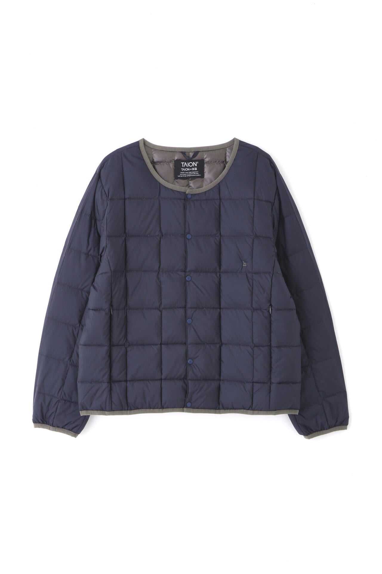 WEB・一部店舗限定サイズ】TAION×hwコラボ クルーネックボタンダウン