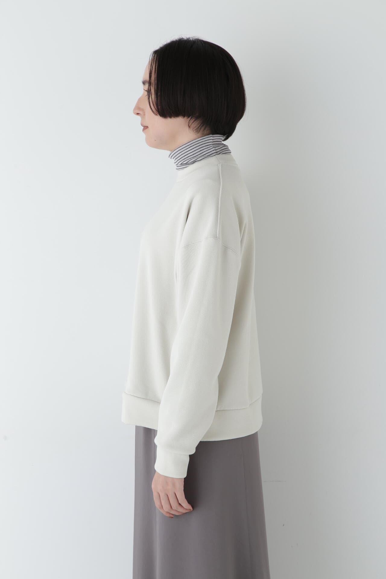 Yunosukeコラボイラストプリントボトルネックスウェット