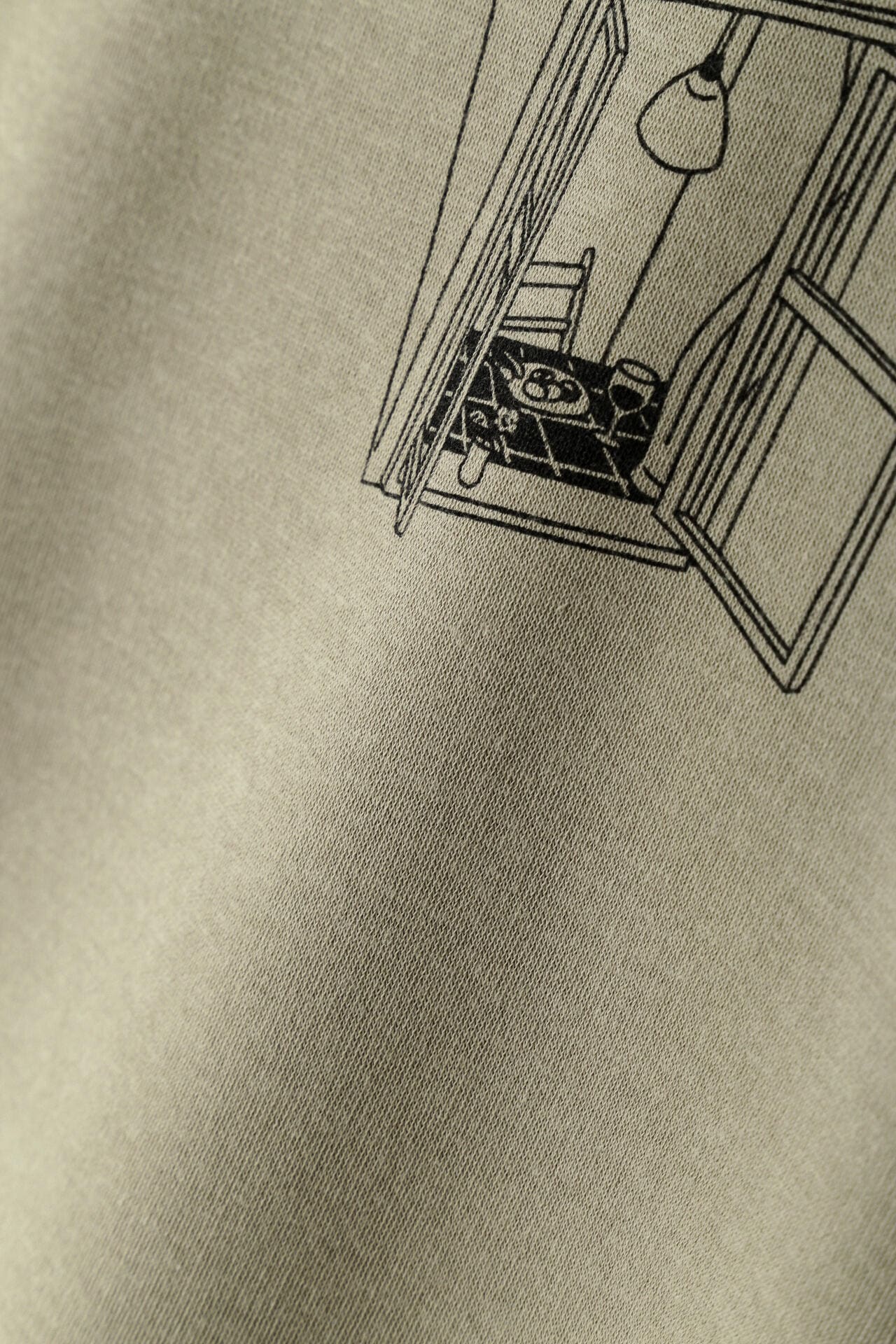 Yunosukeコラボイラストプリントボトルネックスウェット