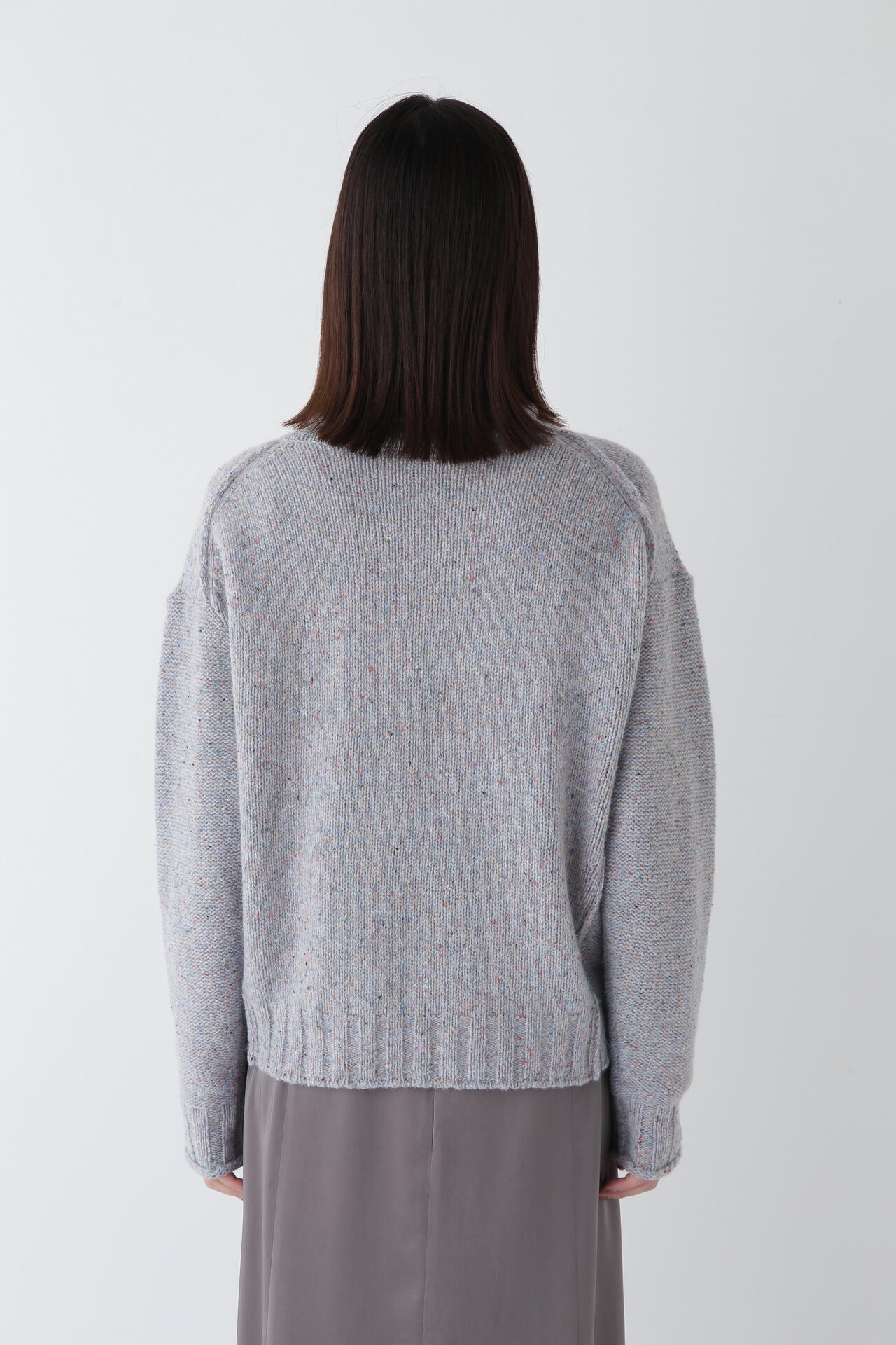 WEB限定カラー】ウールミックスハイネックニットプルオーバー | human