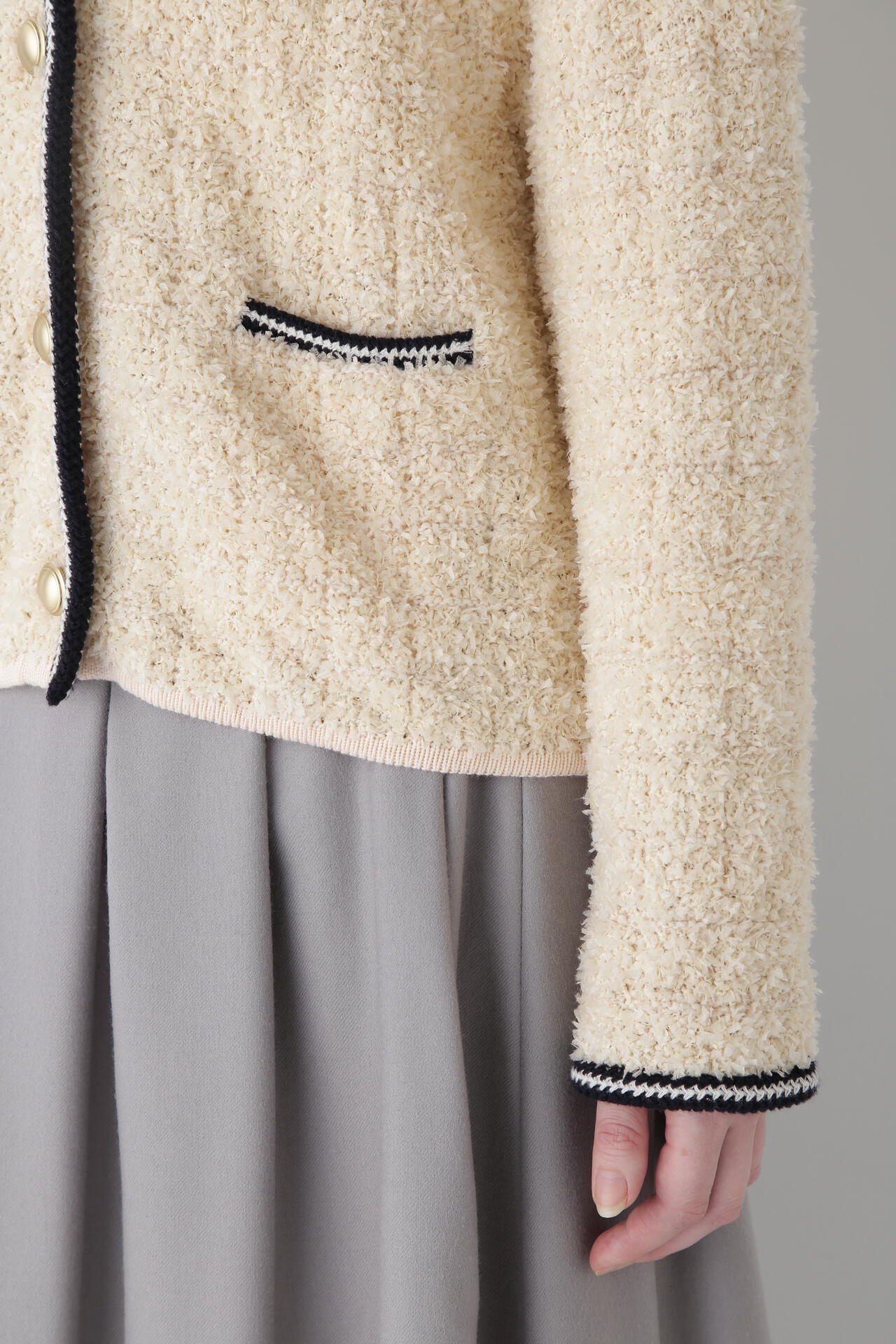 maison celon ウールツイードジャケット　アイボリー maison celon ウールツイードジャケット アイボリー