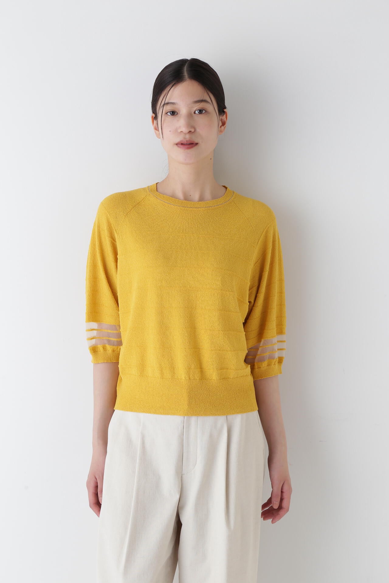 ブークレボーダーニット | human woman（ヒューマンウーマン