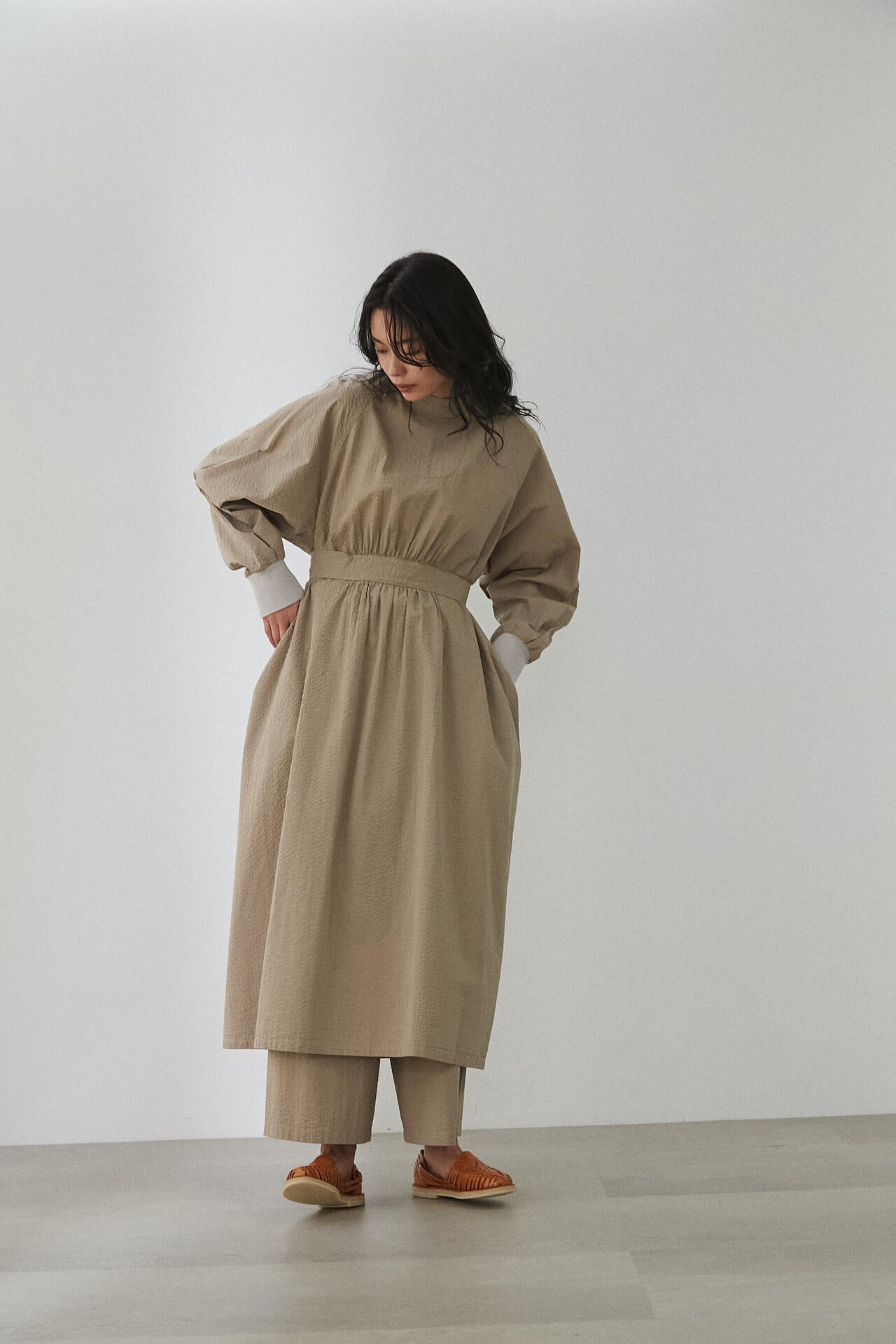 香菜子コラボ】サッカーストライプワンピース | human woman