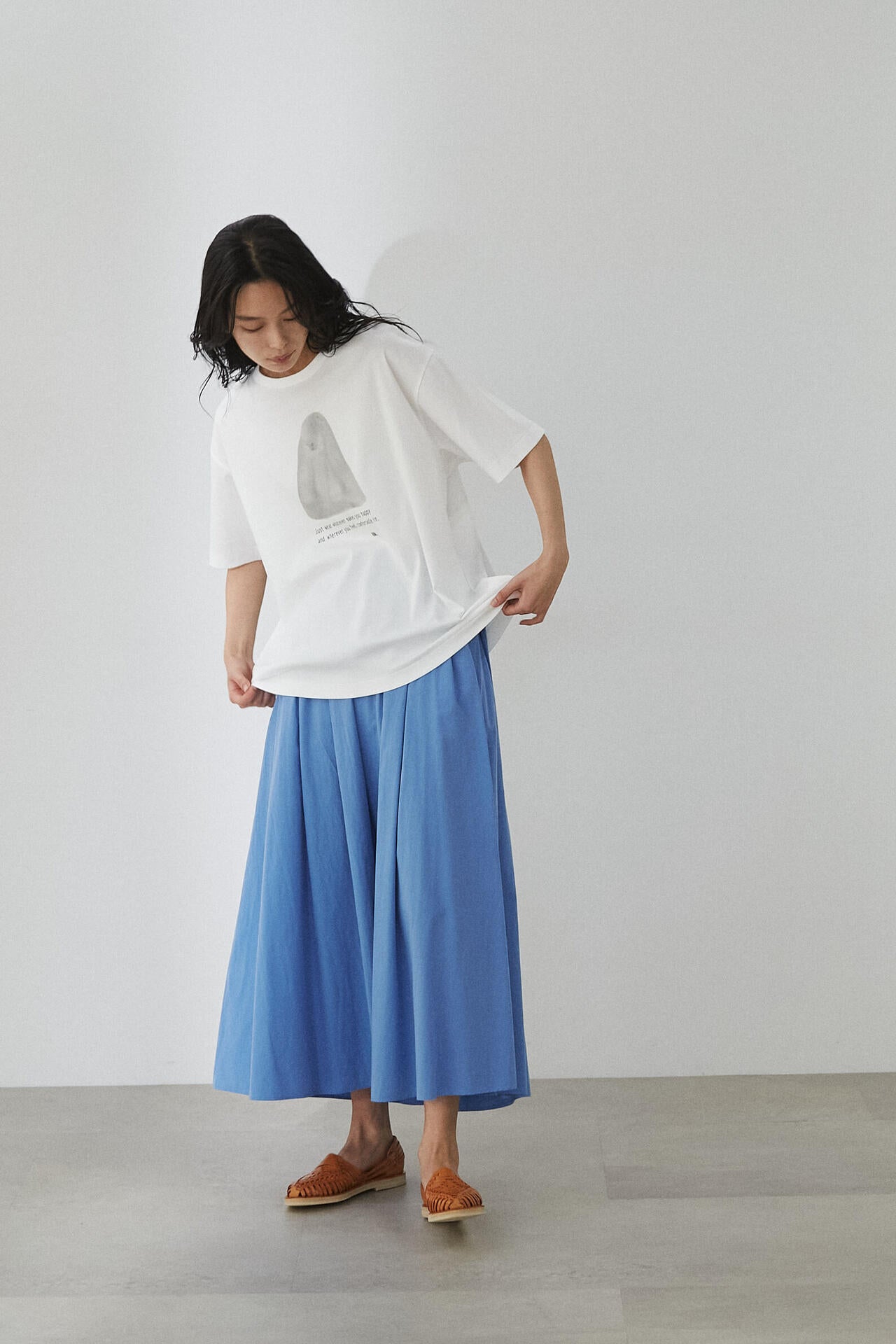 【香菜子】ＯＧコッコラボトンプリントＴシャツ　Ｌサイズ