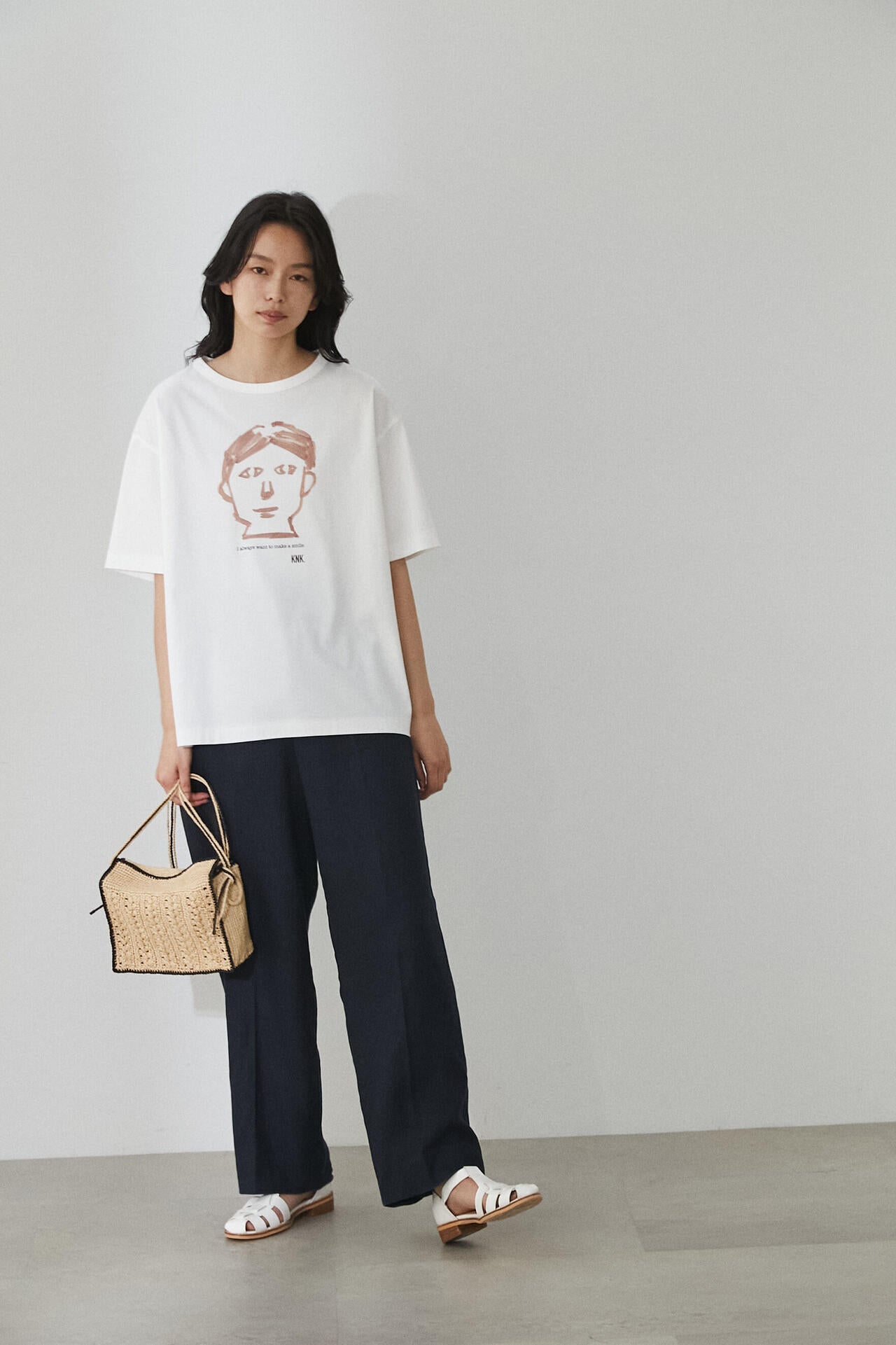 【香菜子】ＯＧコッコラボトンプリントＴシャツ　Ｌサイズ