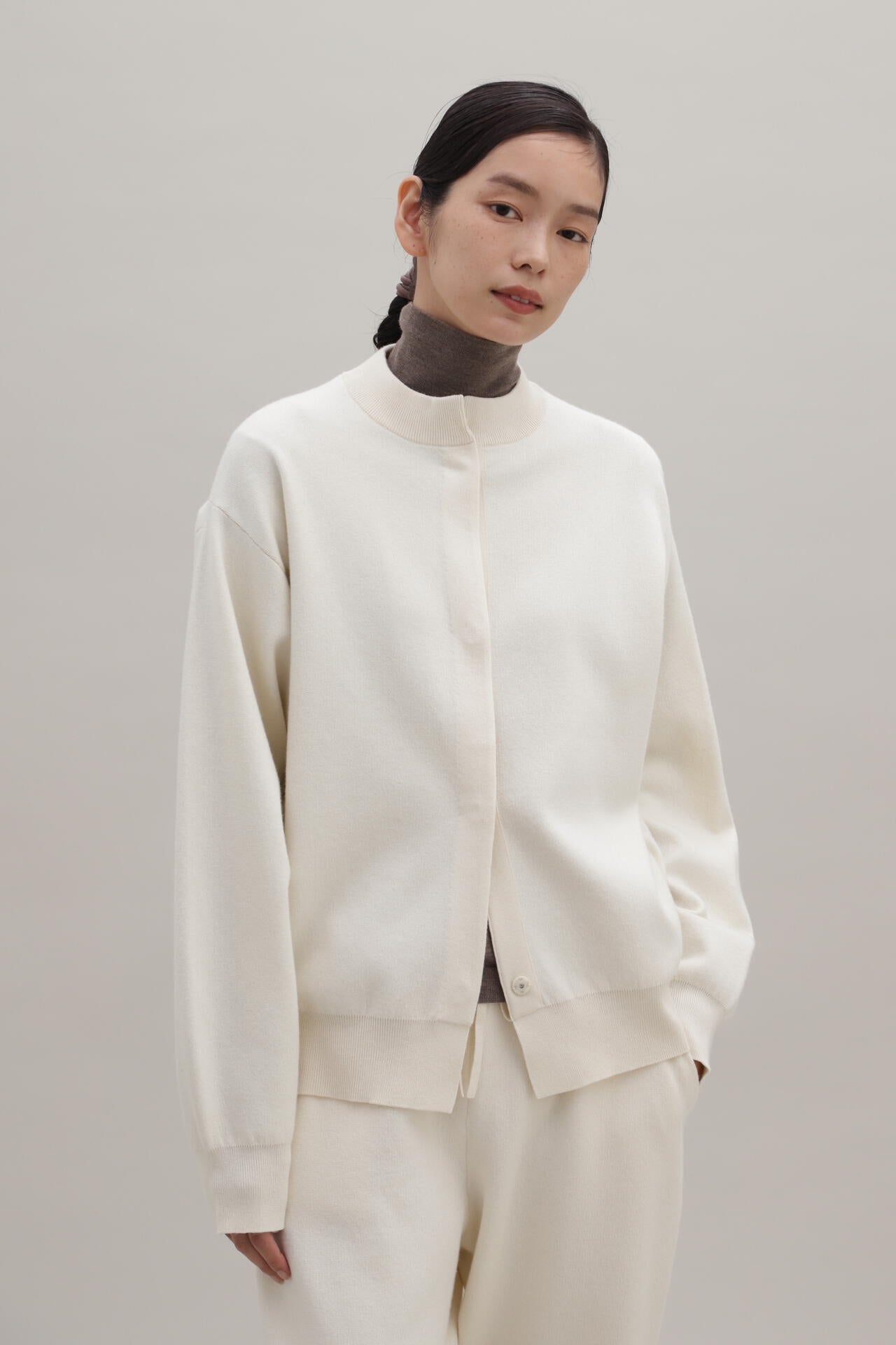 【wagona】美品 カシミヤ ウール 天竺ニット カーディガン ワゴナ ウールカシミヤ天竺ニットカーディガン | wagona（ワゴナ） ｜【公式