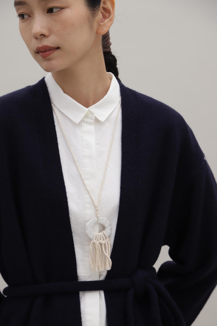 【wagona】美品 カシミヤ ウール 天竺ニット カーディガン ワゴナ ウールカシミヤ天竺ニットカーディガン | wagona（ワゴナ） ｜【公式