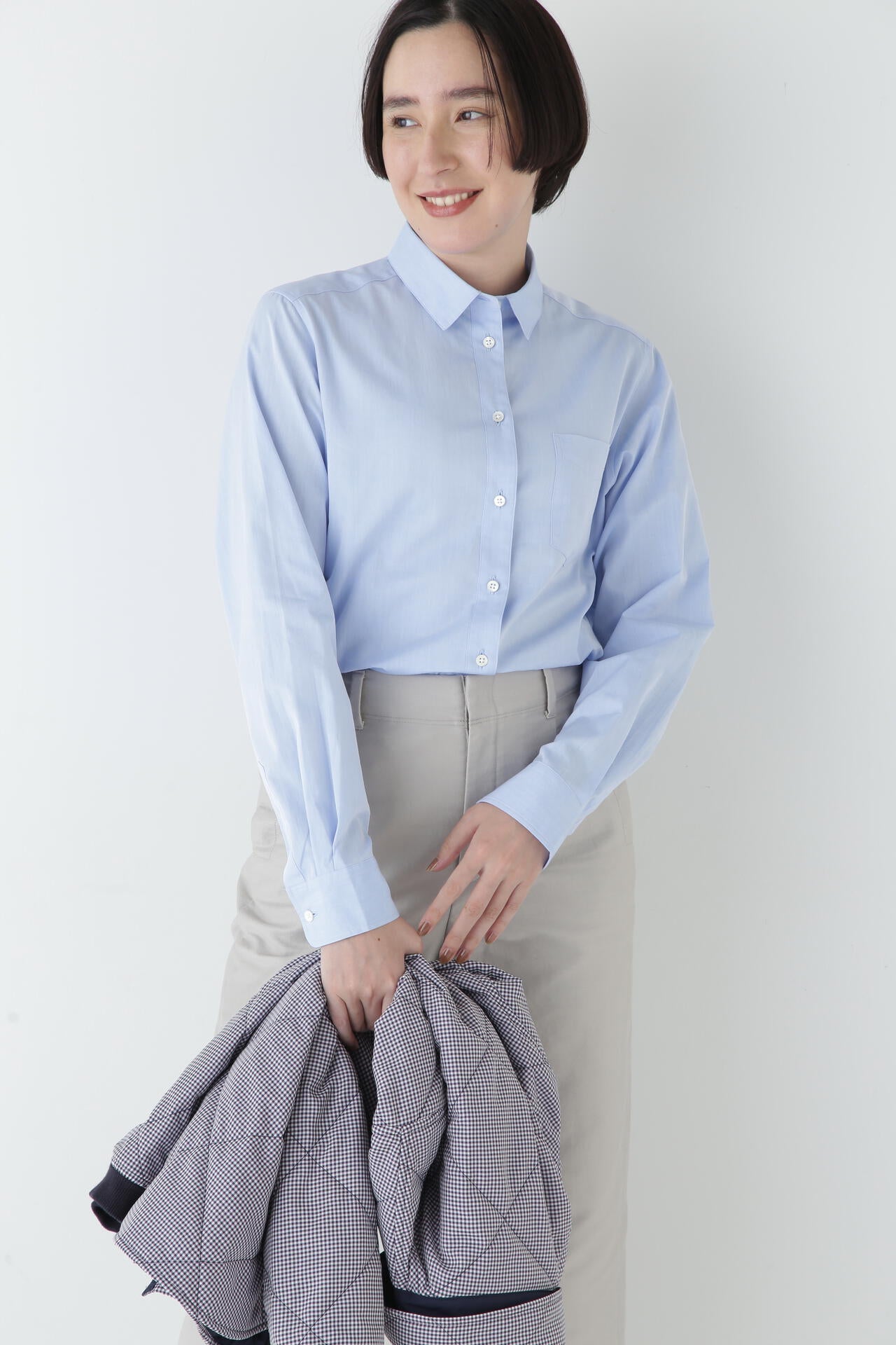 ベーシックカラーシャツ | human woman（ヒューマンウーマン