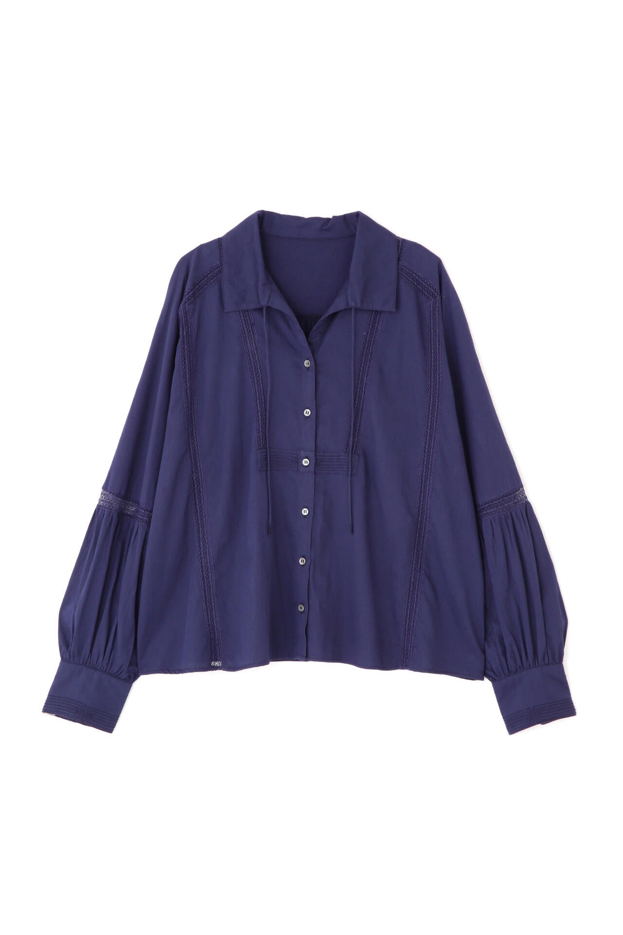 コットンサテンインドスキッパーブラウス | human woman（ヒューマン