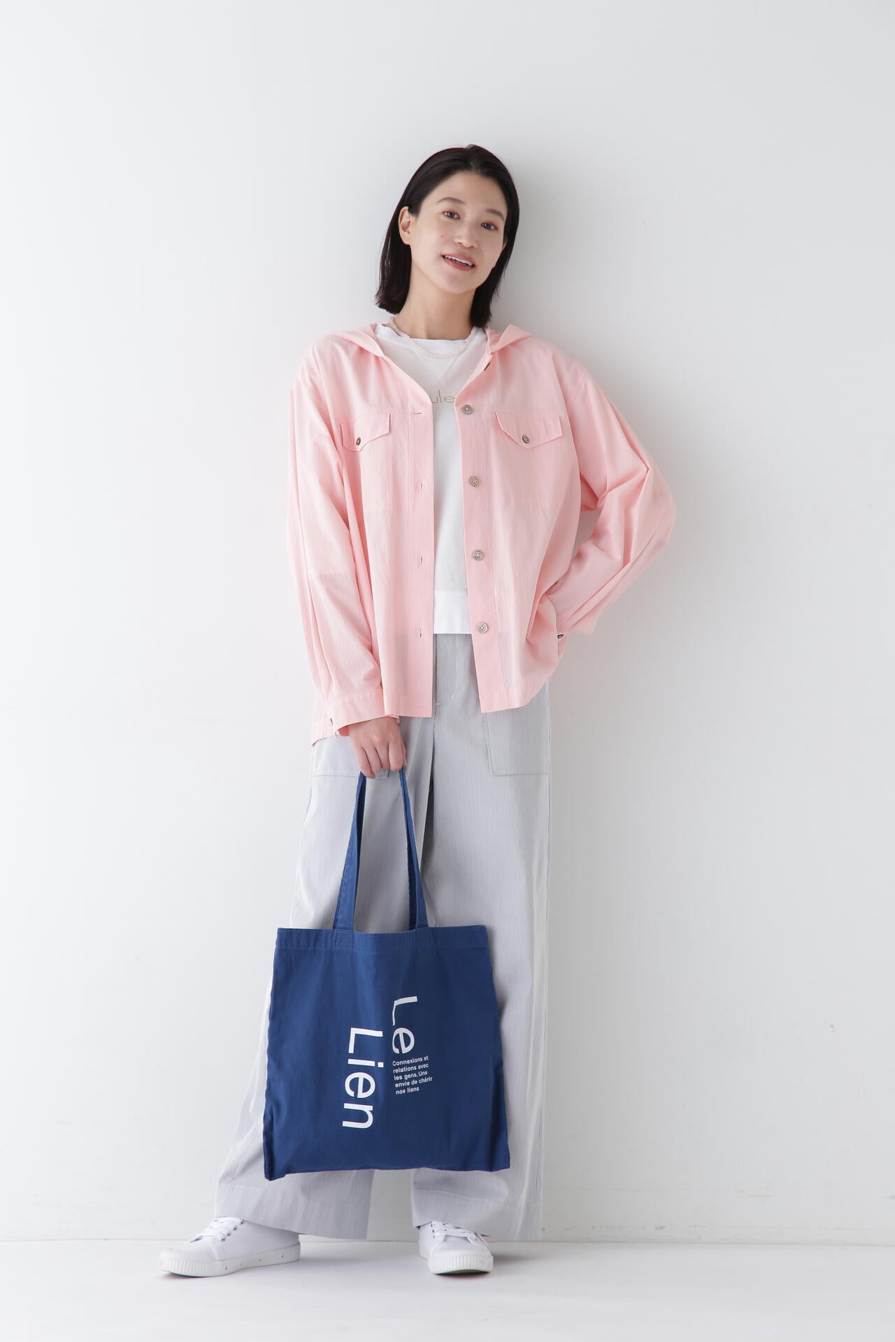 ヒューマンウーマン（human woman）/◆製品染めフーディーブラウス 製品染めフーディーブラウス | human woman（ヒューマンウーマン