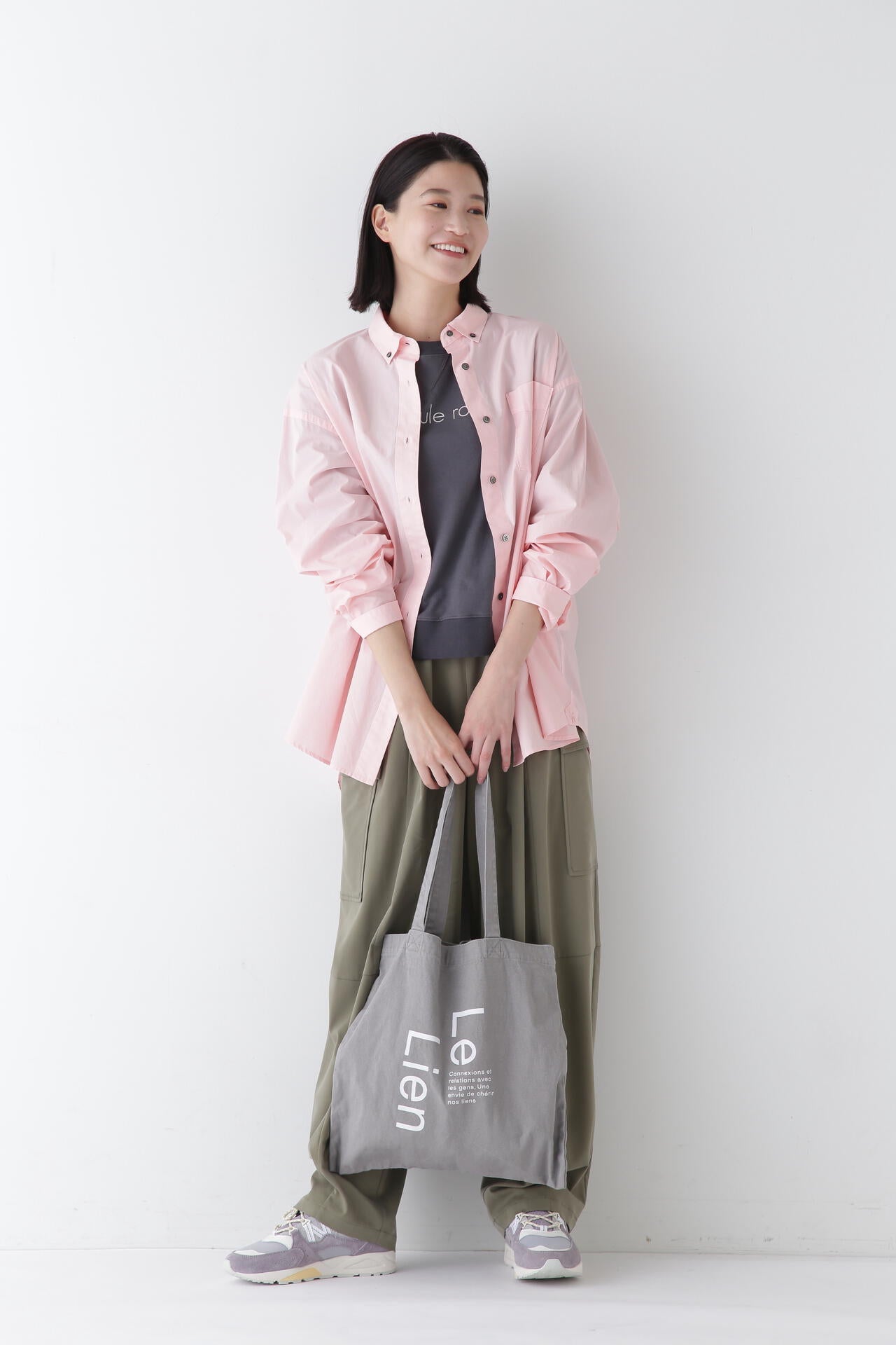 製品染めボタンダウンオーバーシャツ | human woman（ヒューマン