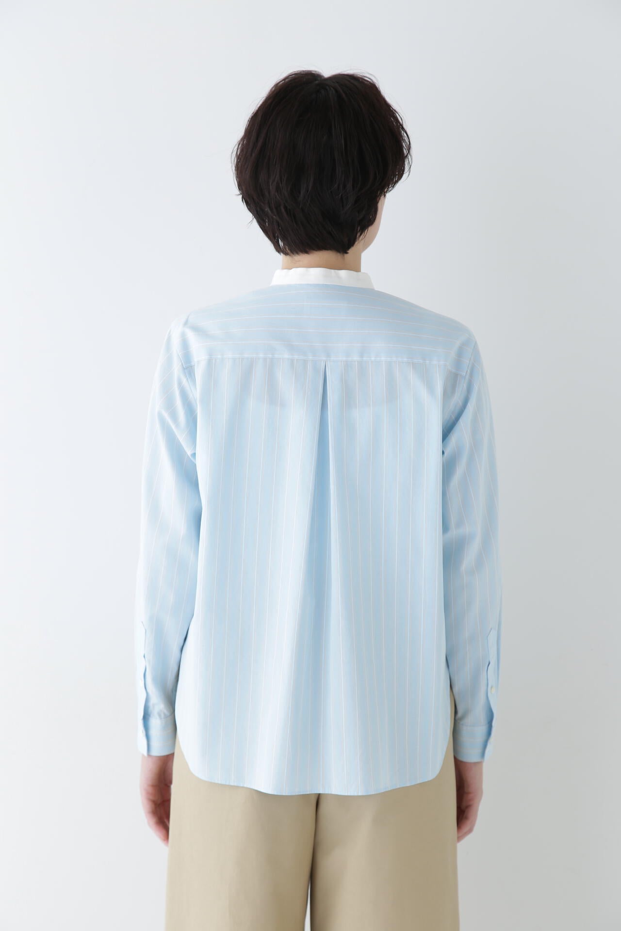 コットンドビーストライプクレリックシャツ | human woman