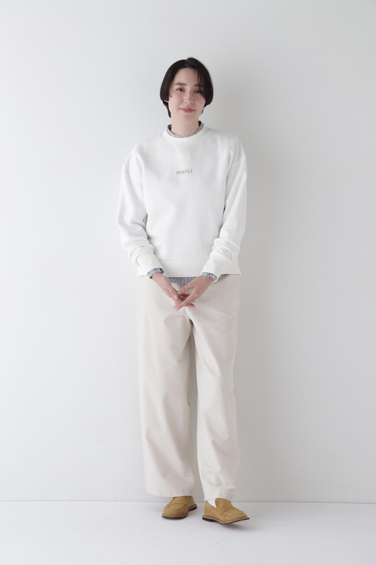 ストレッチエアリードットコードセミワイドパンツ