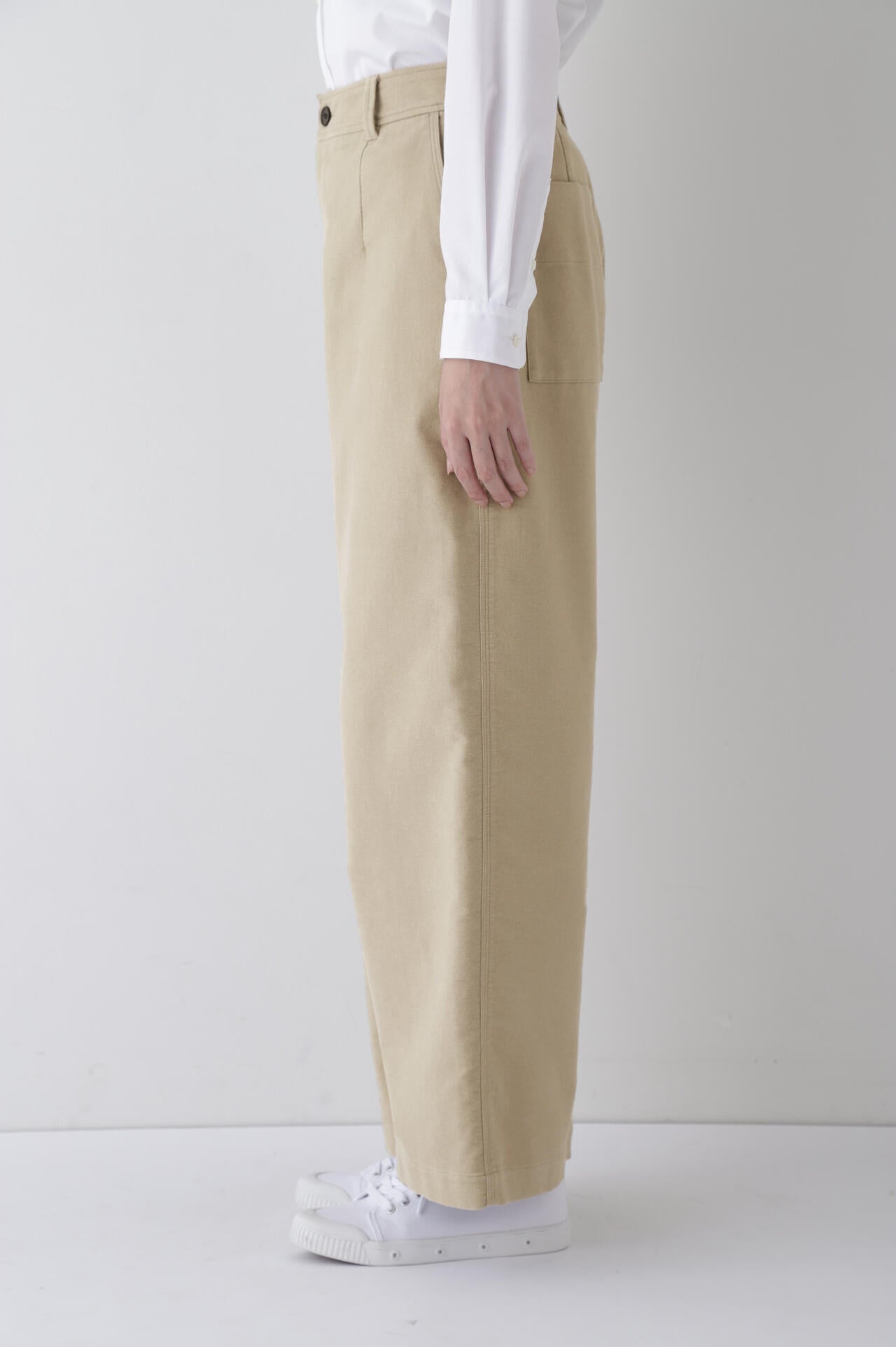 ストレッチエアリードットコードセミワイドパンツ