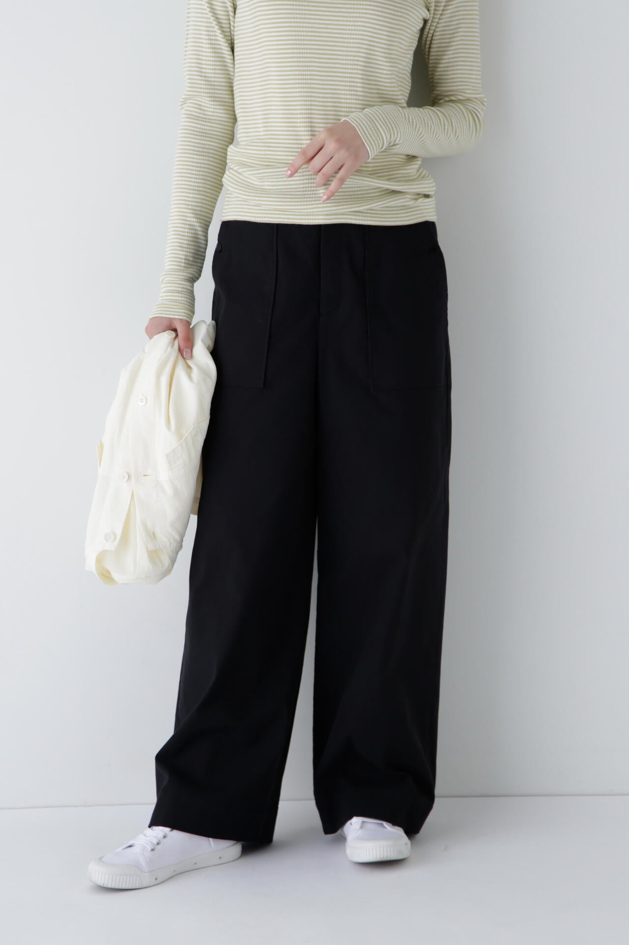 【WEB限定サイズ】コードストレッチベイカーセミワイドパンツ