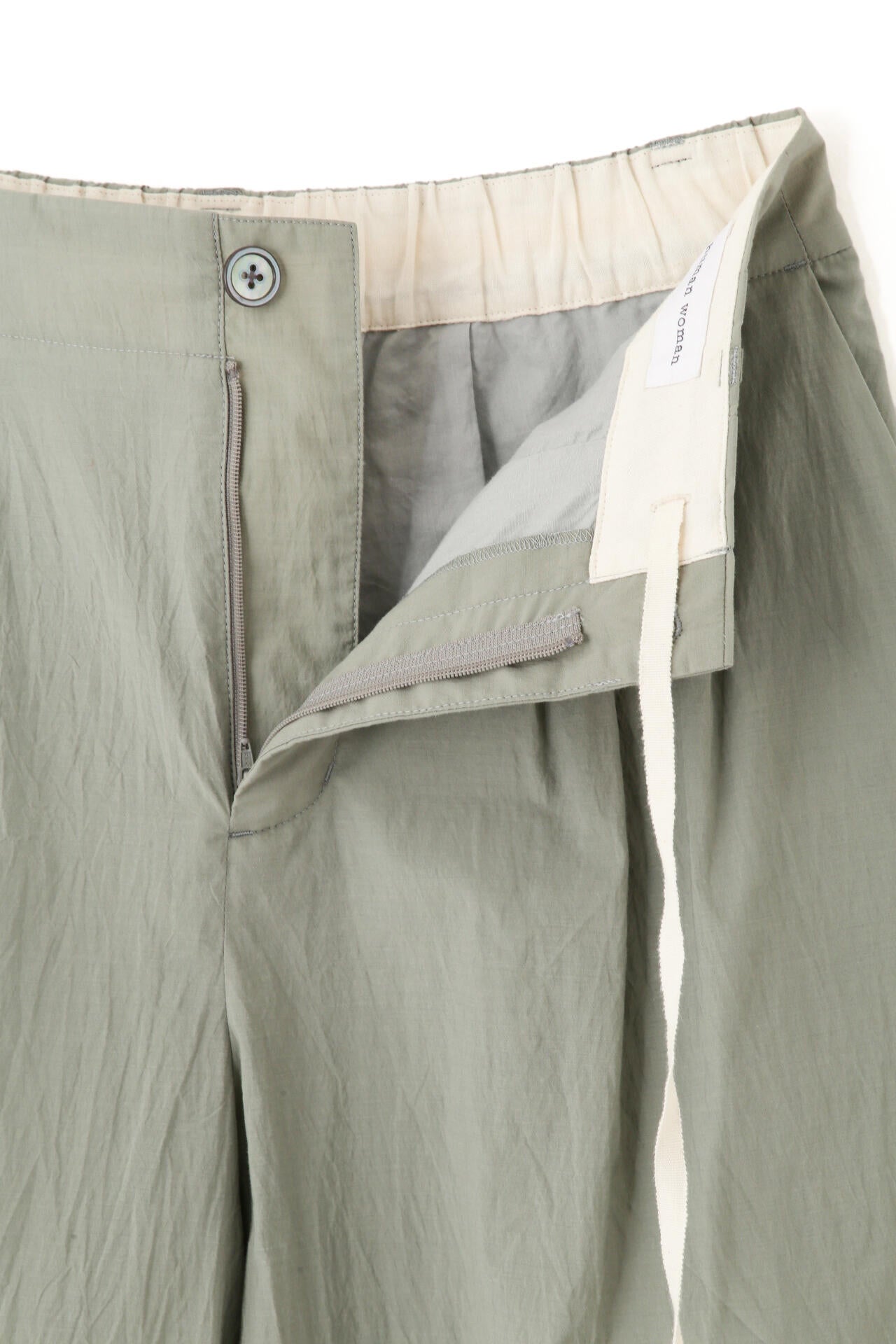 エアリーコットンタックワイドパンツ | human woman（ヒューマン