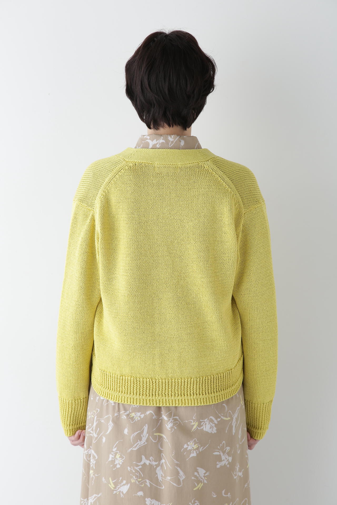 ウォッシャブル】ギマコットンVネックカーディガン | human woman