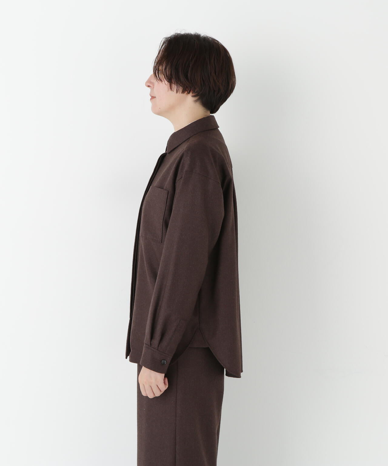 ライトフラノウォッシャブルシャツ