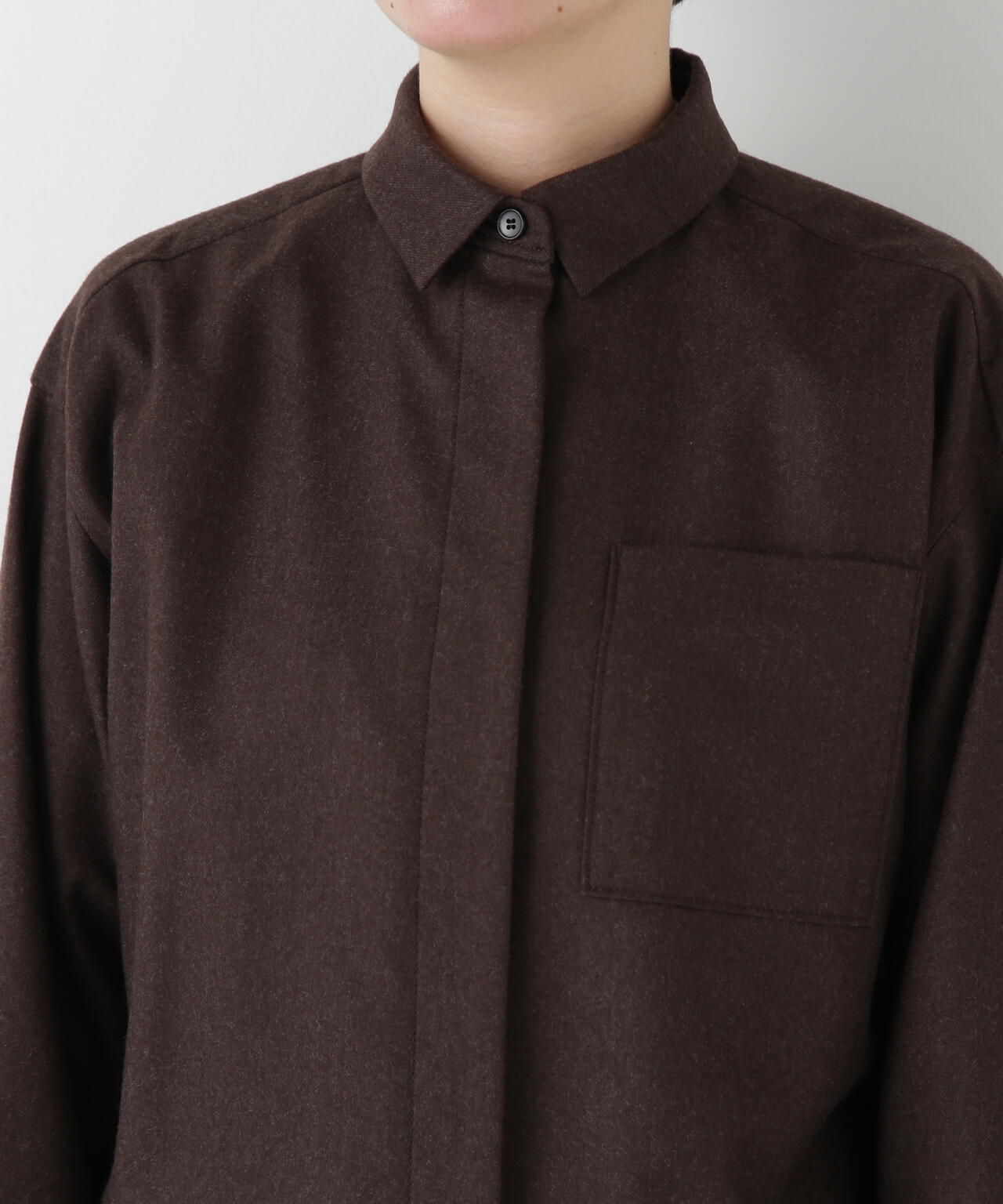 ライトフラノウォッシャブルシャツ