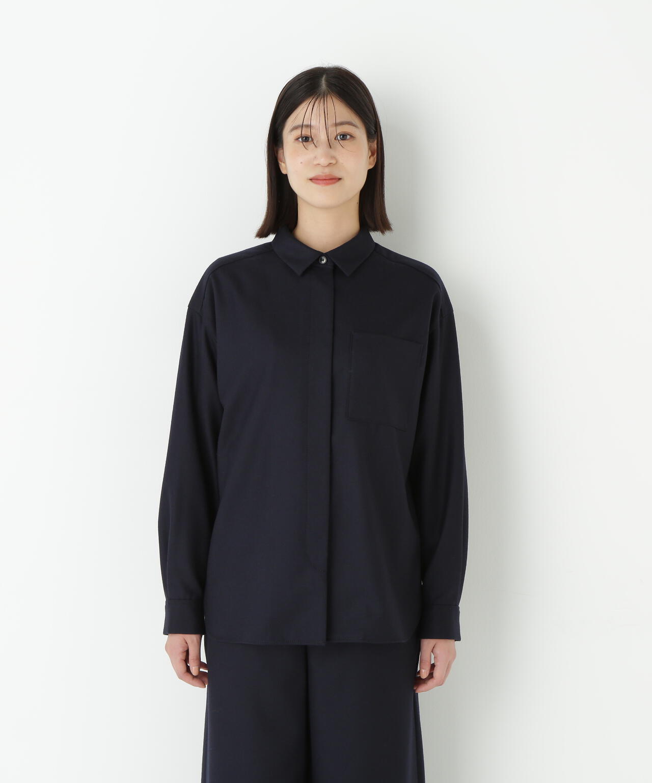 ライトフラノウォッシャブルシャツ