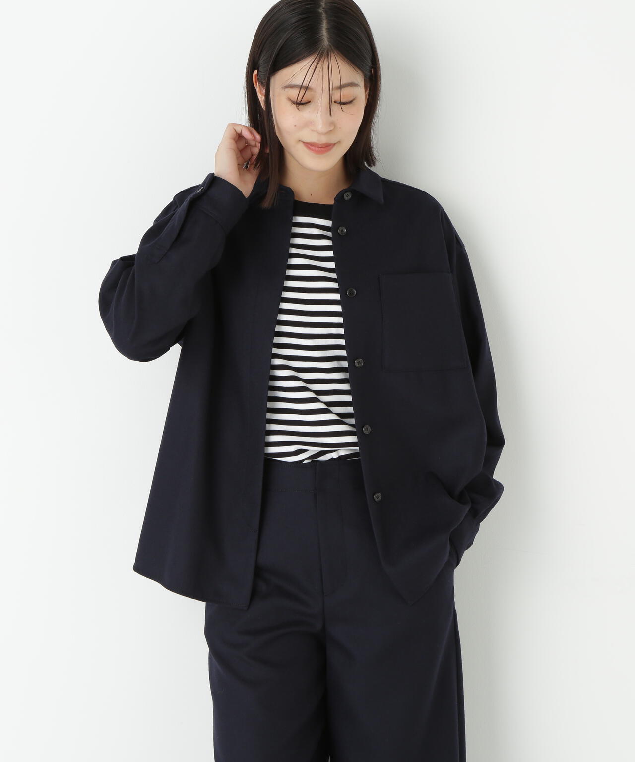 ライトフラノウォッシャブルシャツ