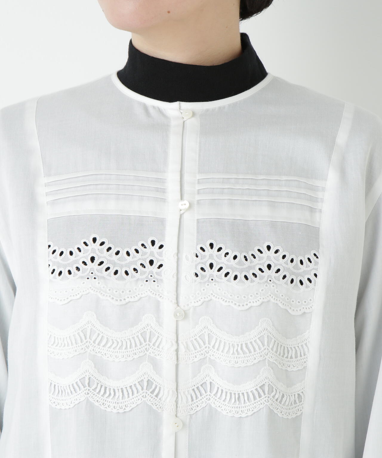 レイヤーレースブラウス | human woman（ヒューマンウーマン