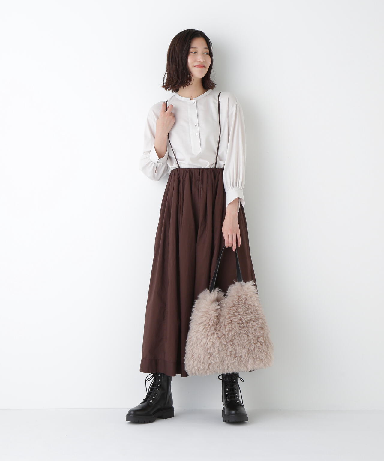 綿シルクスキッパーブラウス