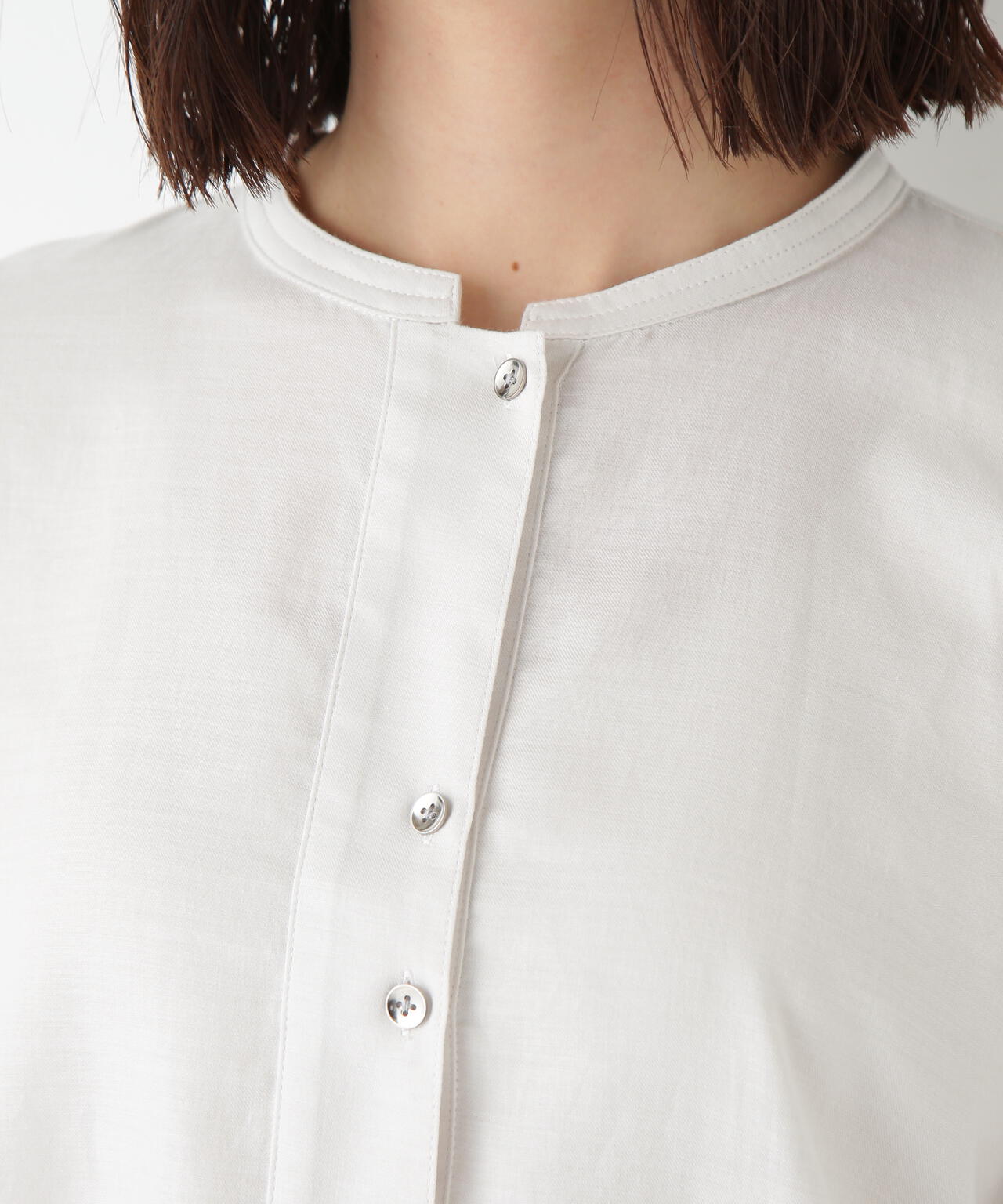 綿シルクスキッパーブラウス