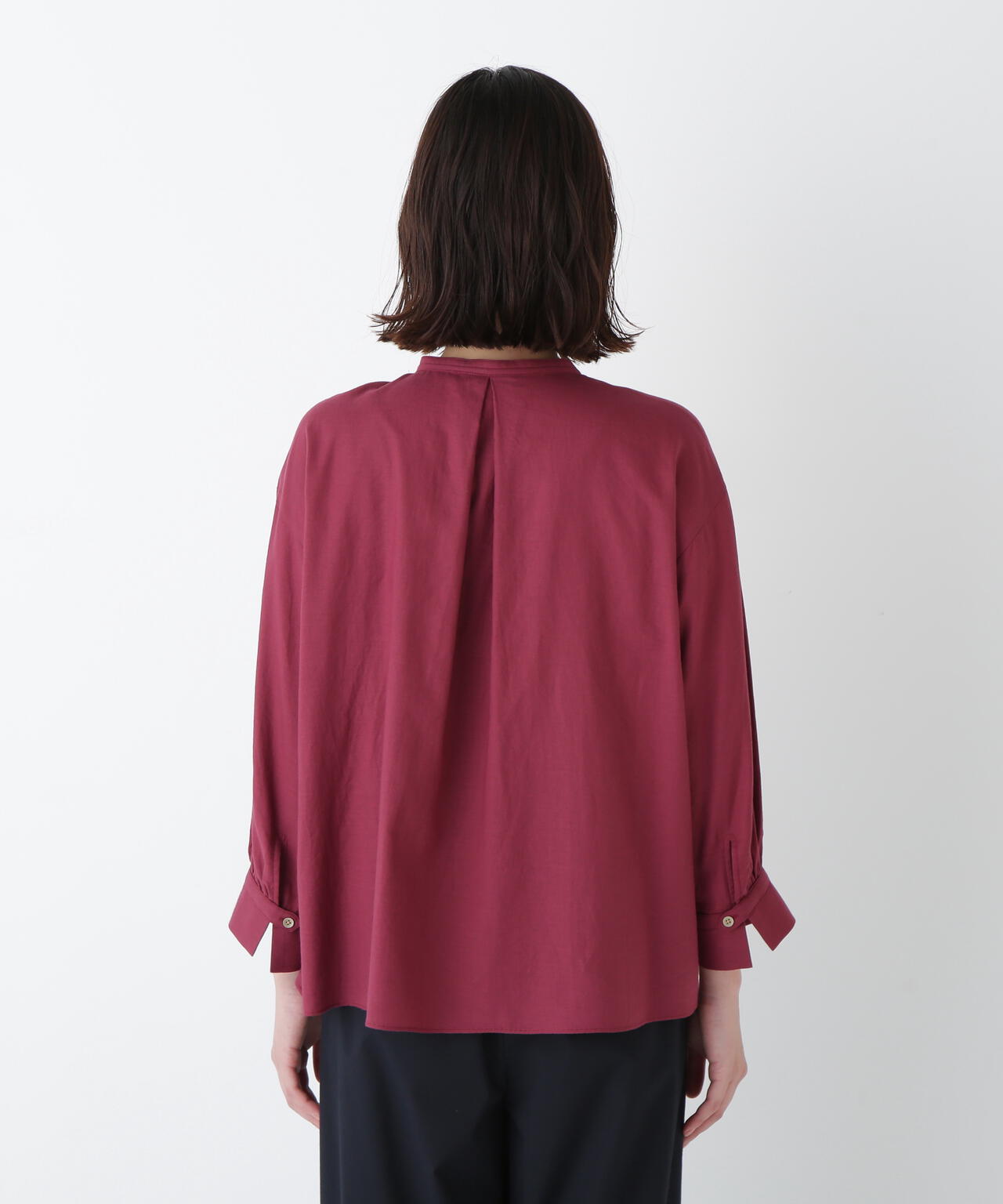 綿シルクスキッパーブラウス