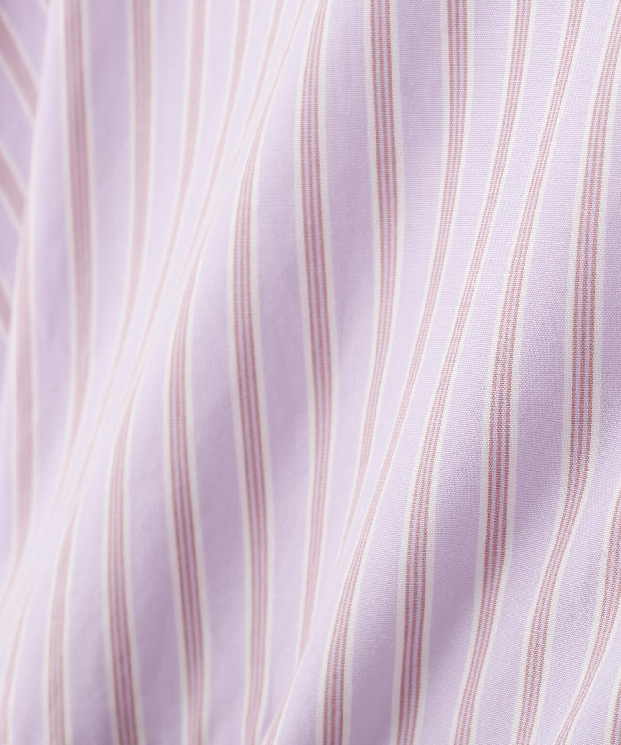 ストライプローン６分袖ブラウス