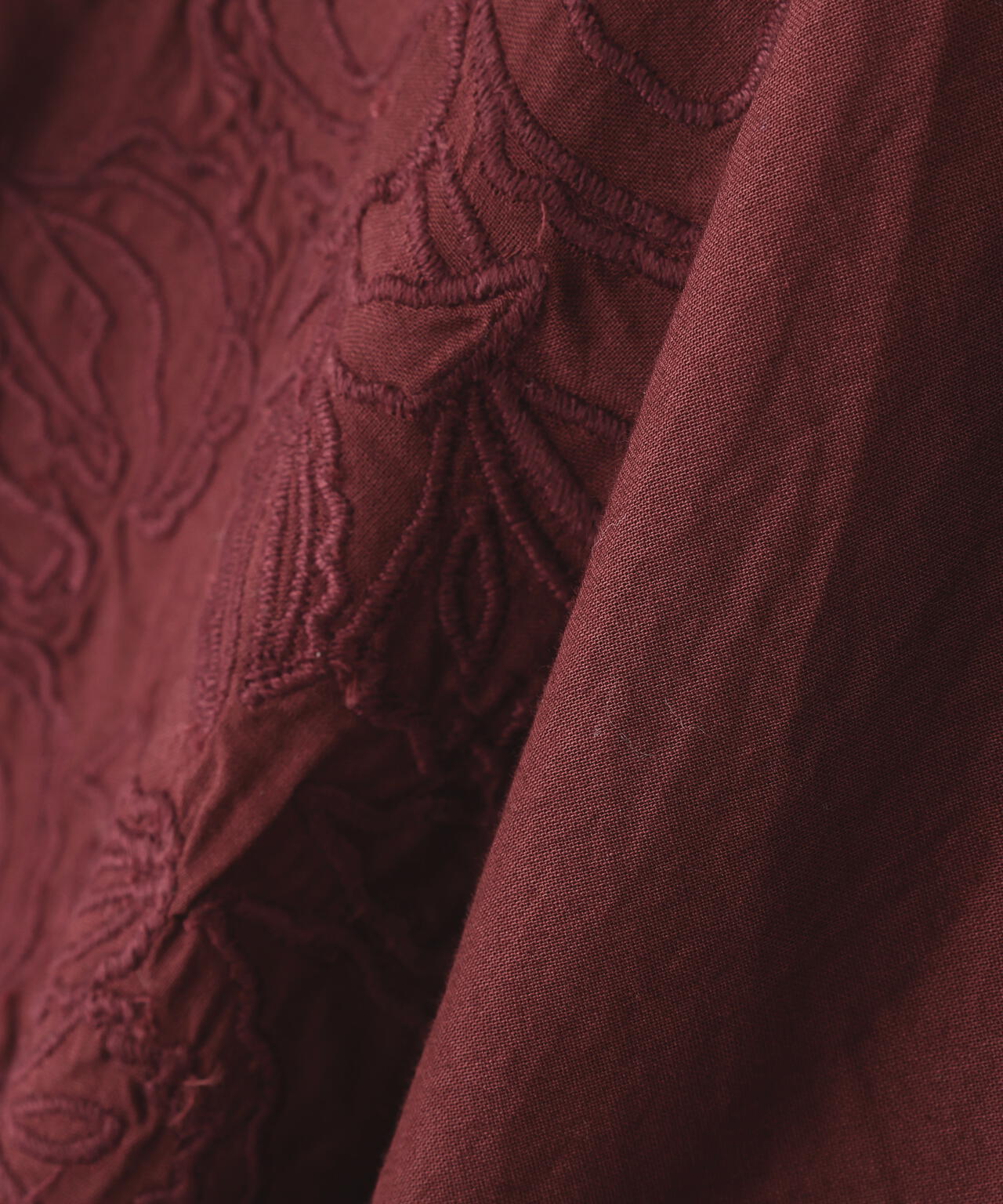 インドコットンボイルアップリケブラウス