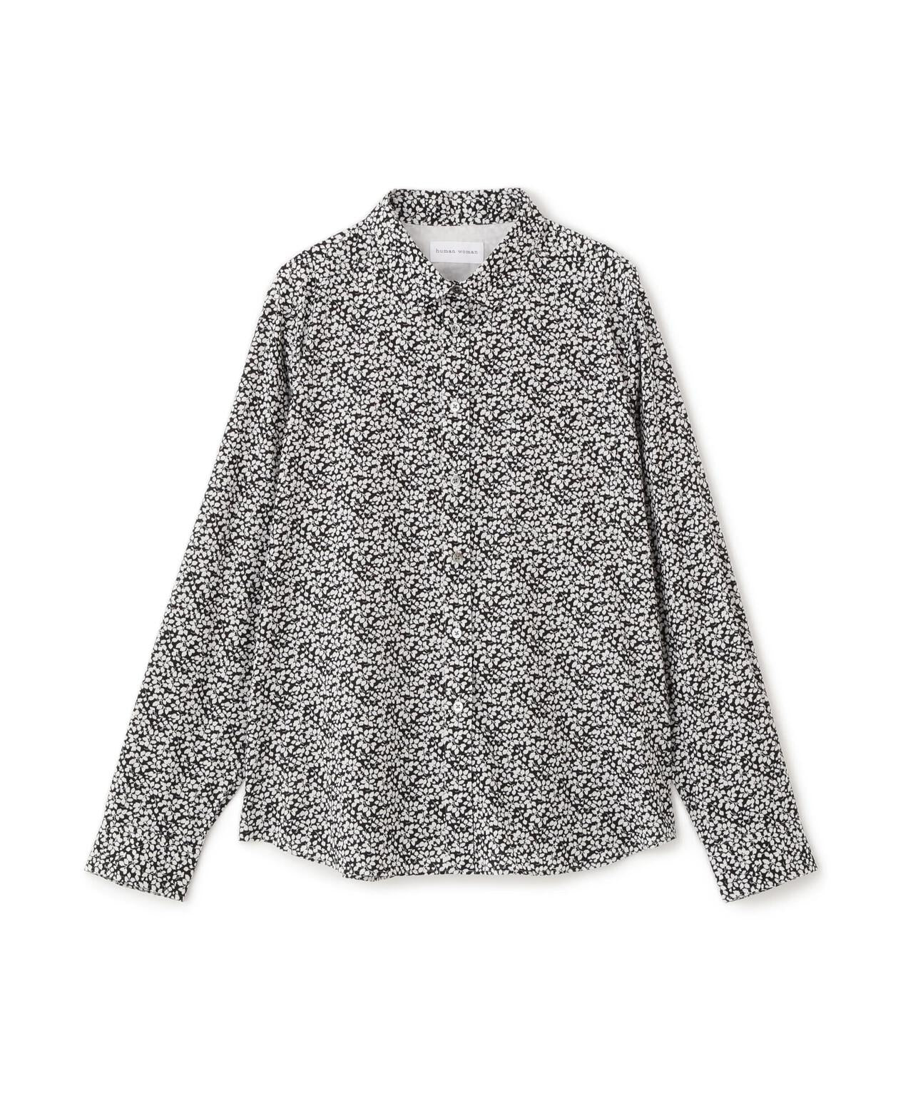 リバティプリントベーシックカラーシャツ | human woman（ヒューマン