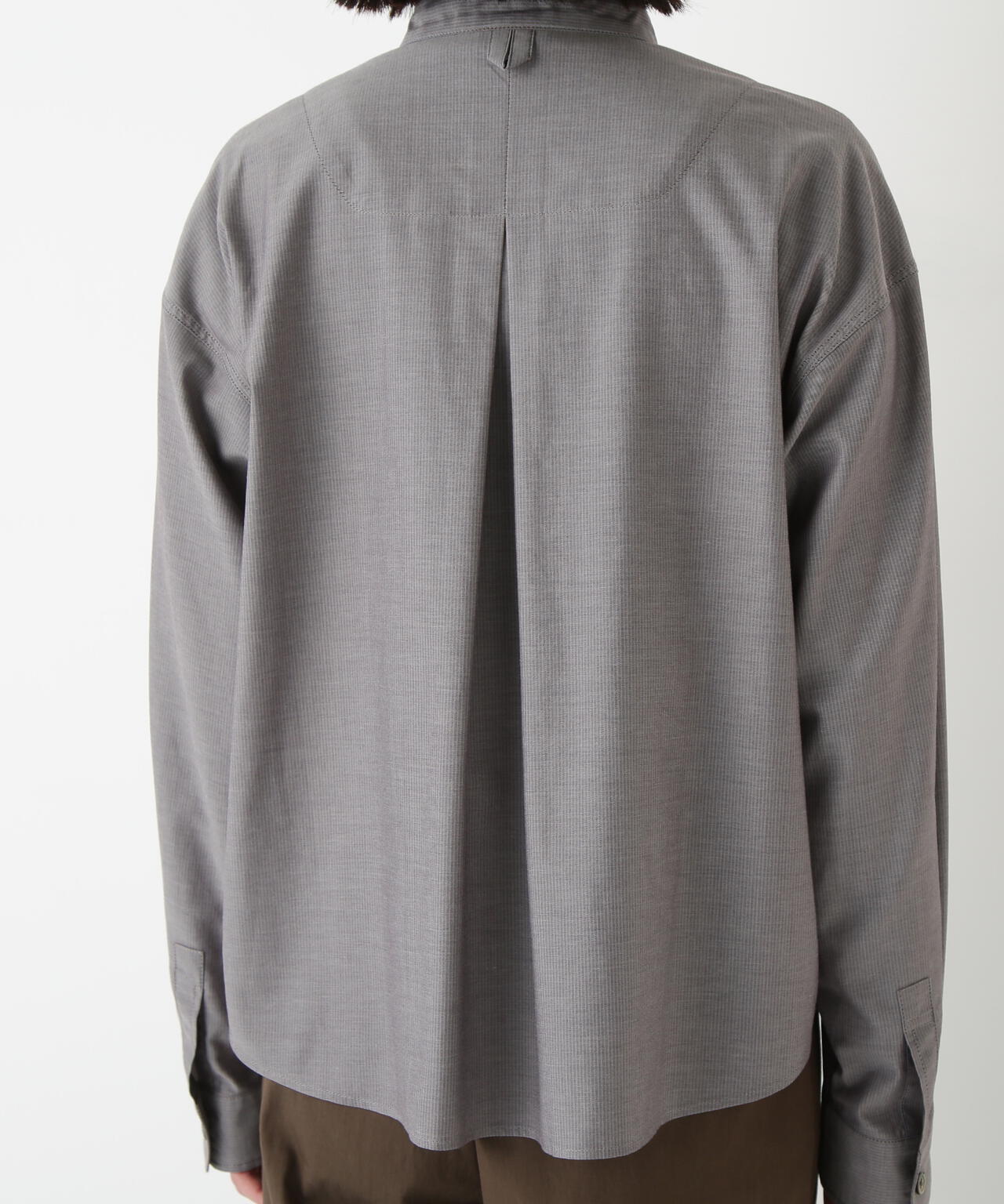 ツイルストライプジップシャツブルゾン | human woman（ヒューマン